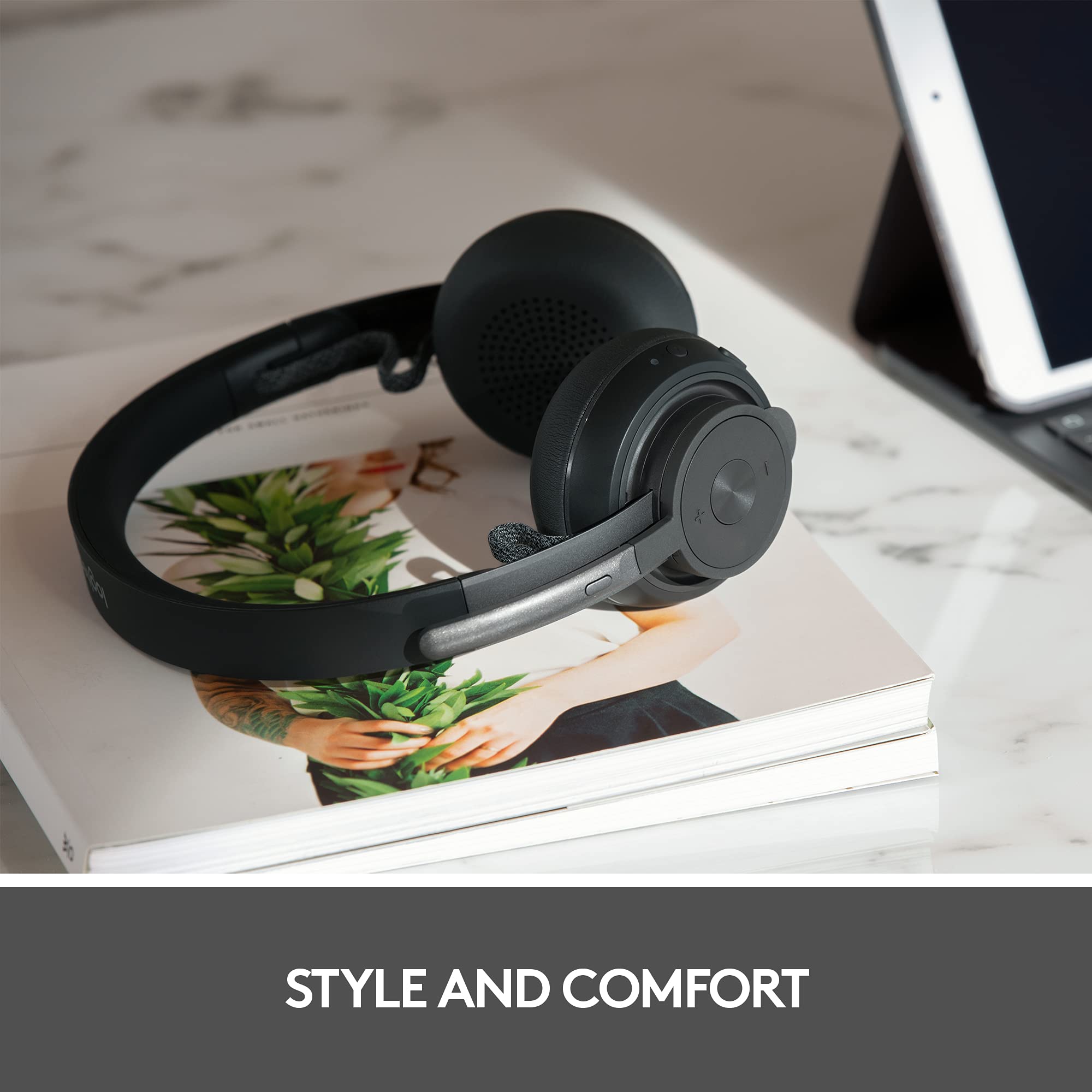 Refurbished - Logitech Zone Wireless Bluetooth Headset - Graphite