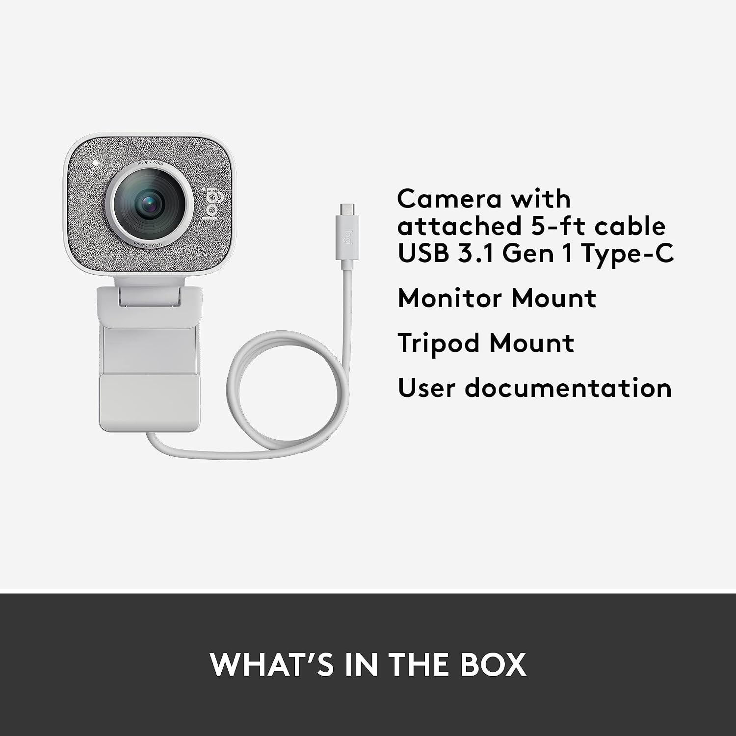 Refurbished - WEBCAM-StreamCam Plus-OFF-WHITE-USB-N/A-AMR-403-ON LINE