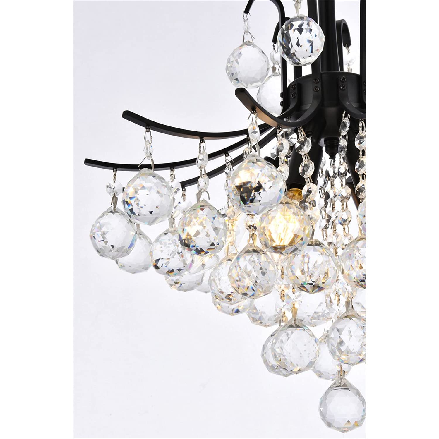 Open Box - Elegant Lighting V8000D16BK/RC - Pendants Indoor Lighting
