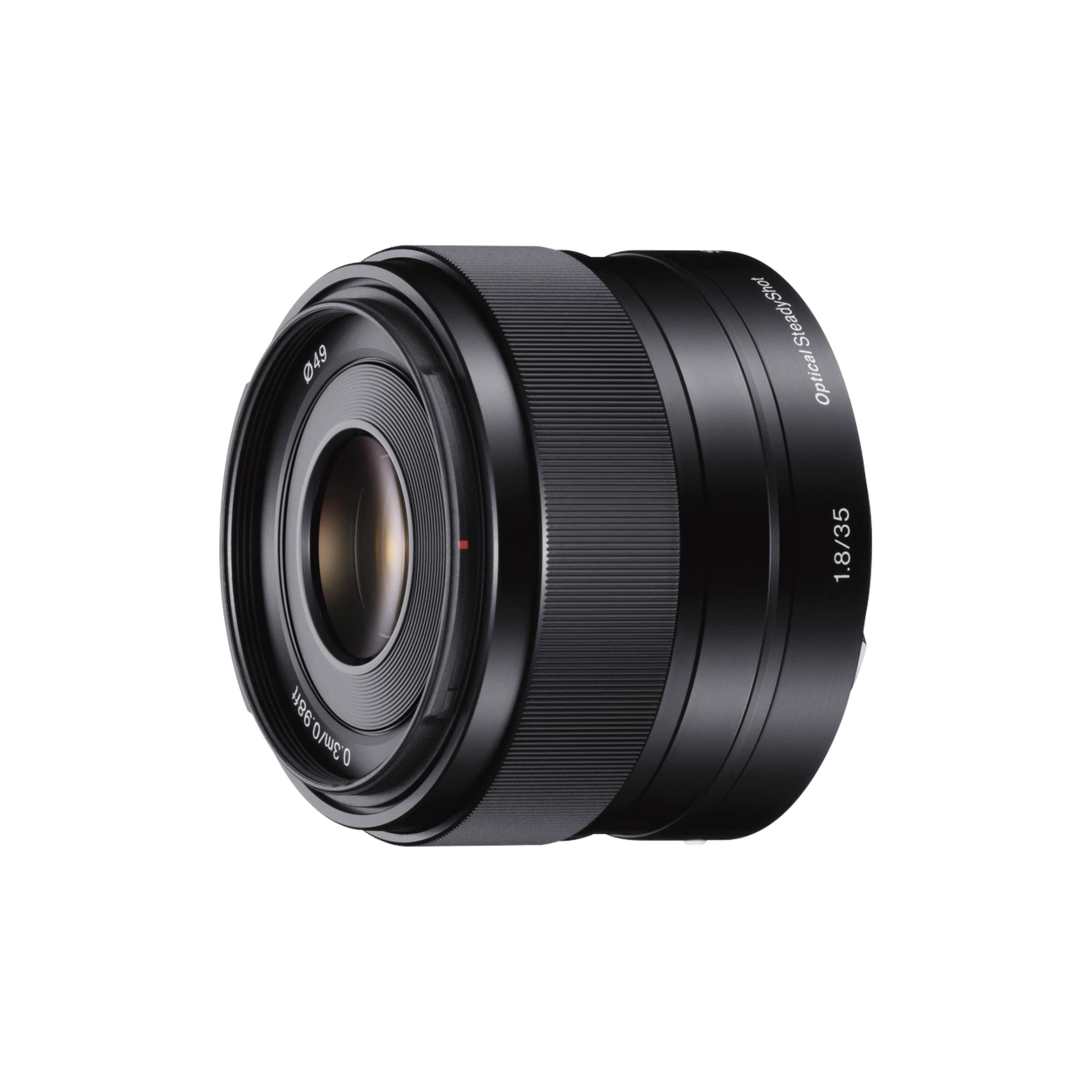 Certified Refurbished - Sony SEL35F18 E 35mm F1.8 OSS E-mount Prime Lens For Alpha ILCE NEX Cameras
