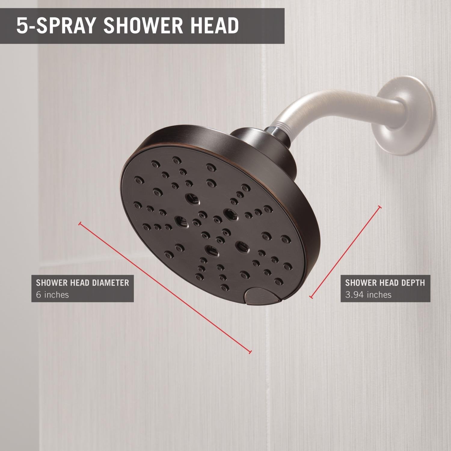 Open Box - Delta 52668-RB - Shower Heads Showers