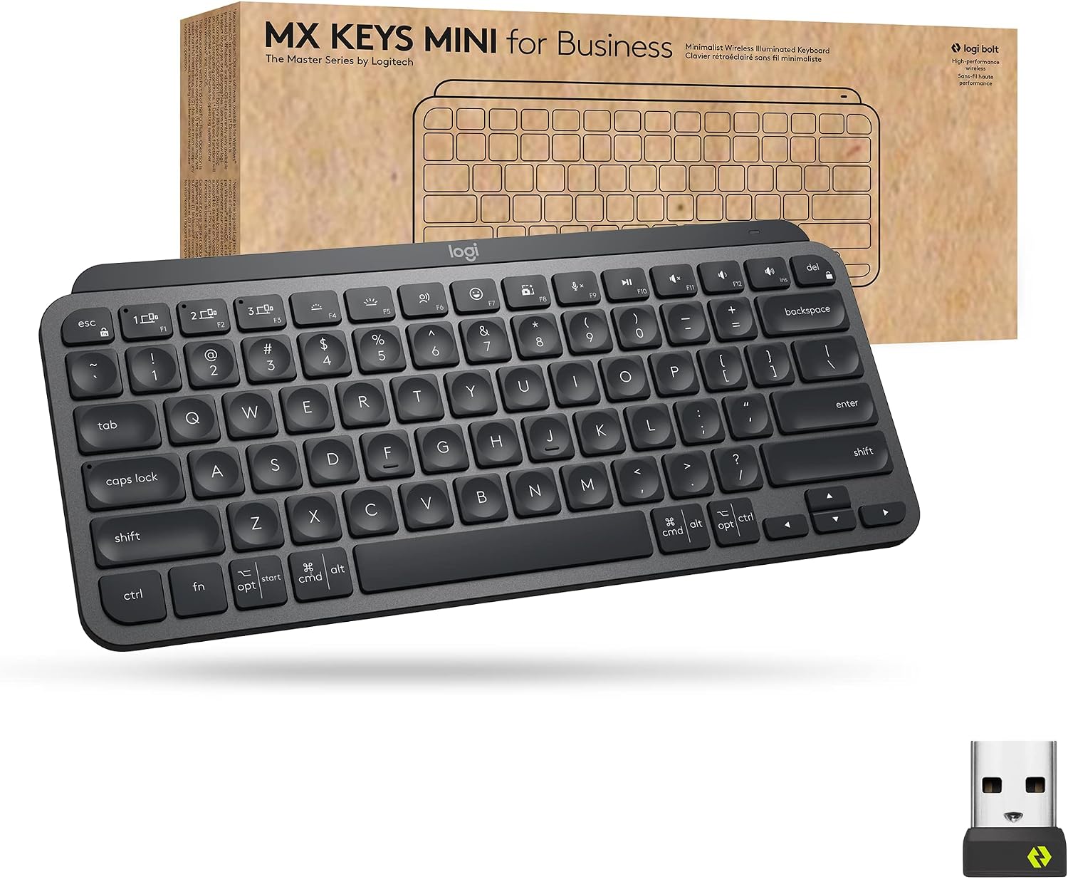 Certified Refurbished - MX Keys Mini For Business-GRAPHITE-US-2.4GHZ/BT 920-010594