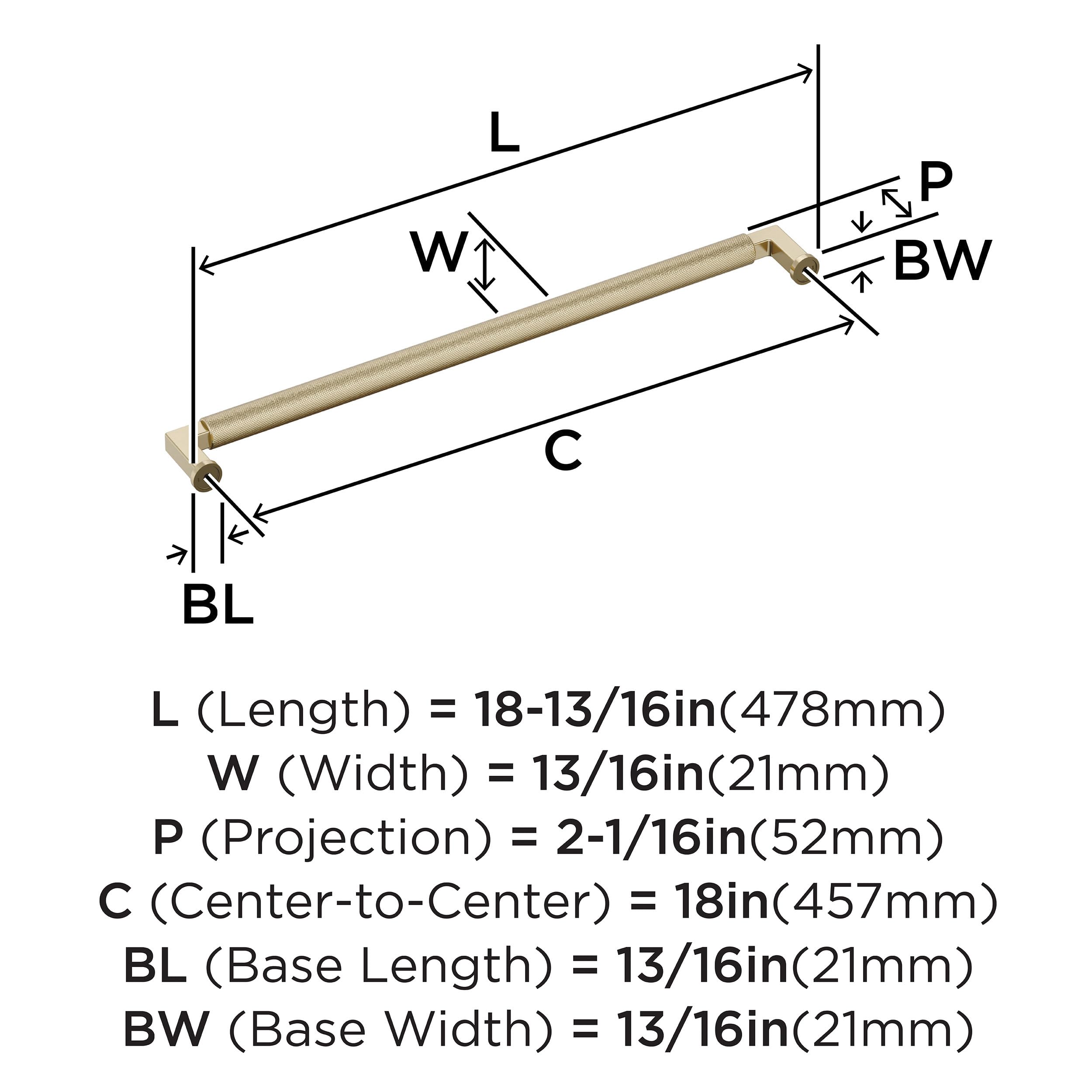 Open Box - Amerock BP37631BBZ - Pulls Cabinet Hardware
