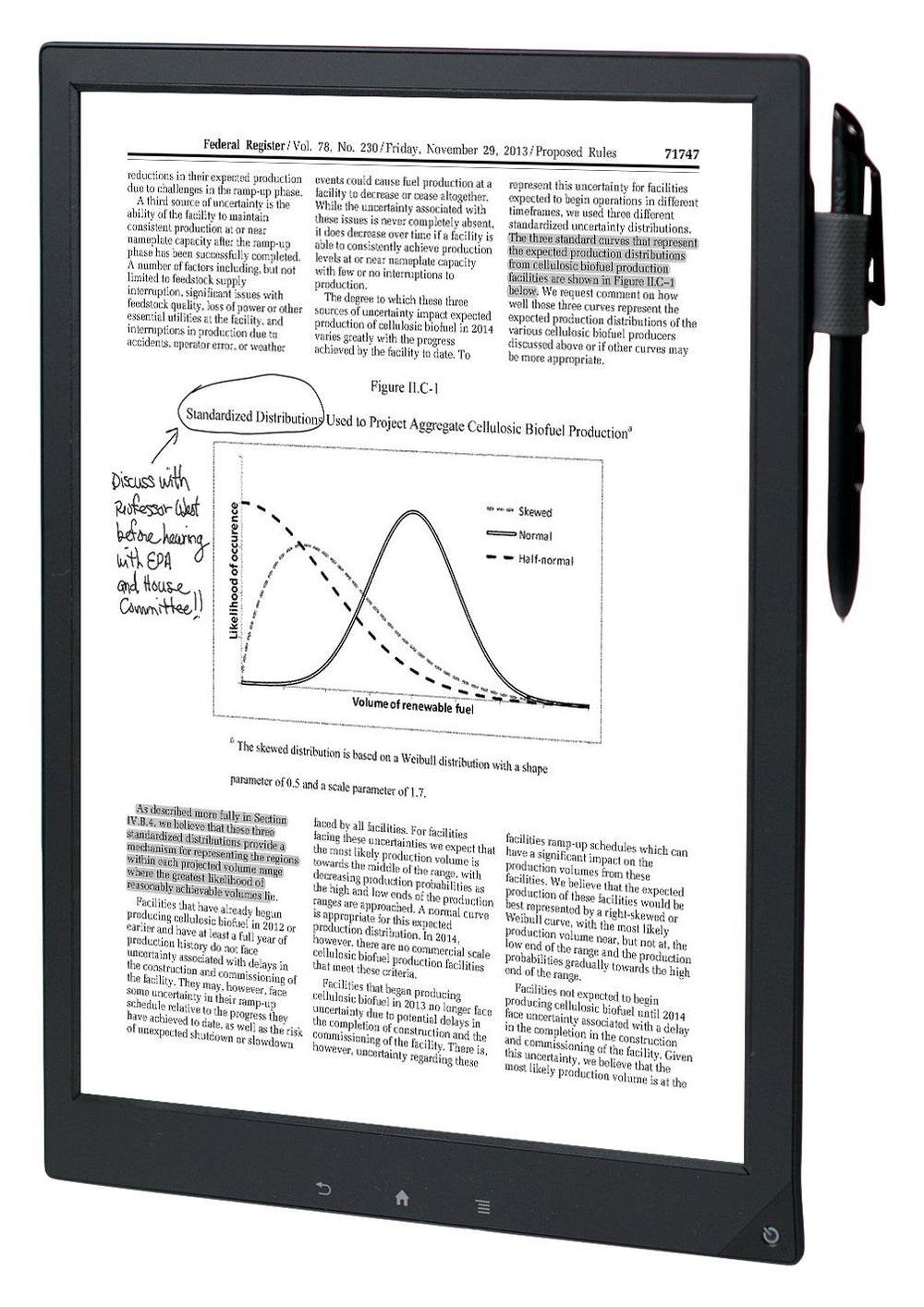 New - Sony DPT-S1 13.3" Digital Paper System Ultra-Thin E-Ink Reader Notepad