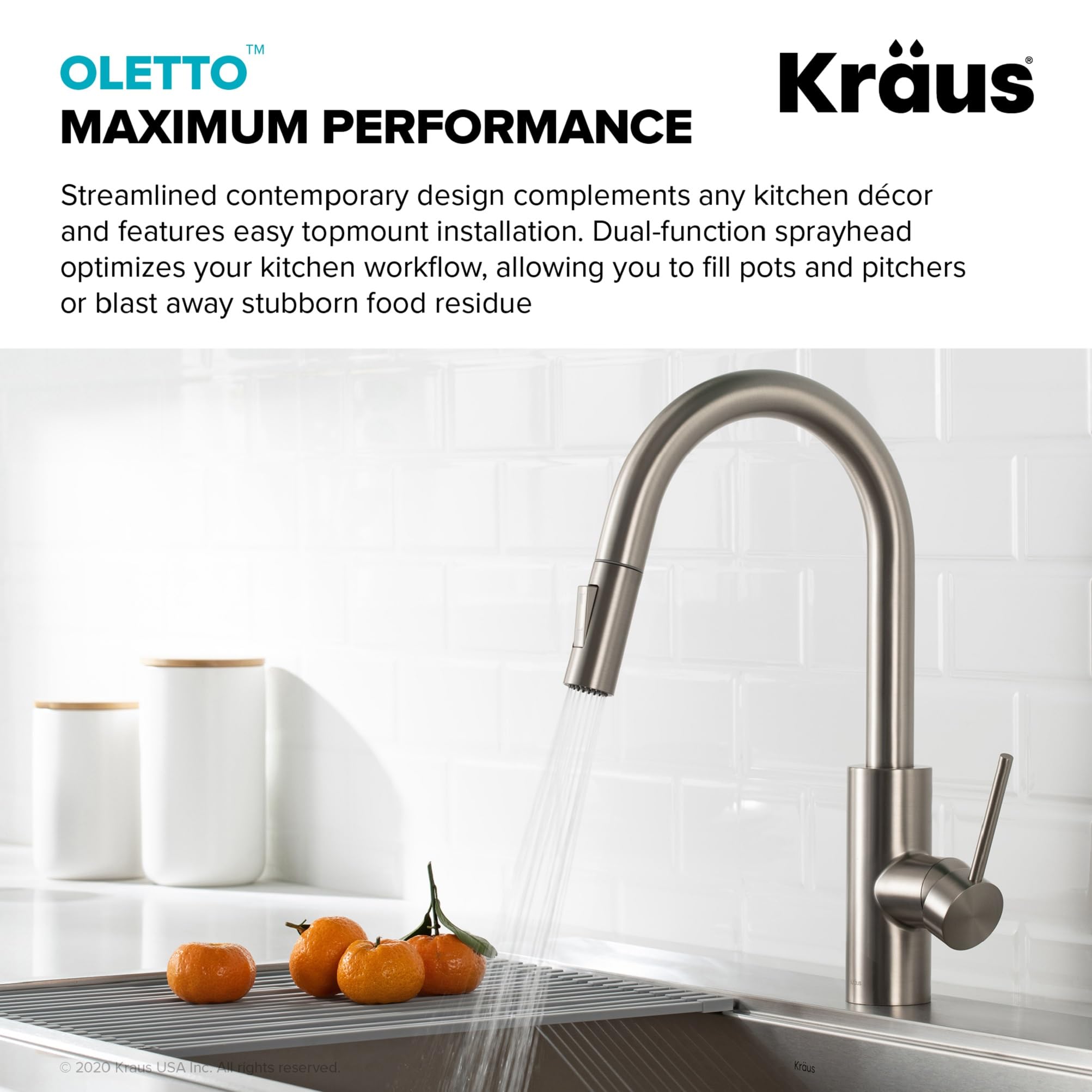 Open Box - Kraus KPF-2620-FF-100SFS - Kitchen Faucet