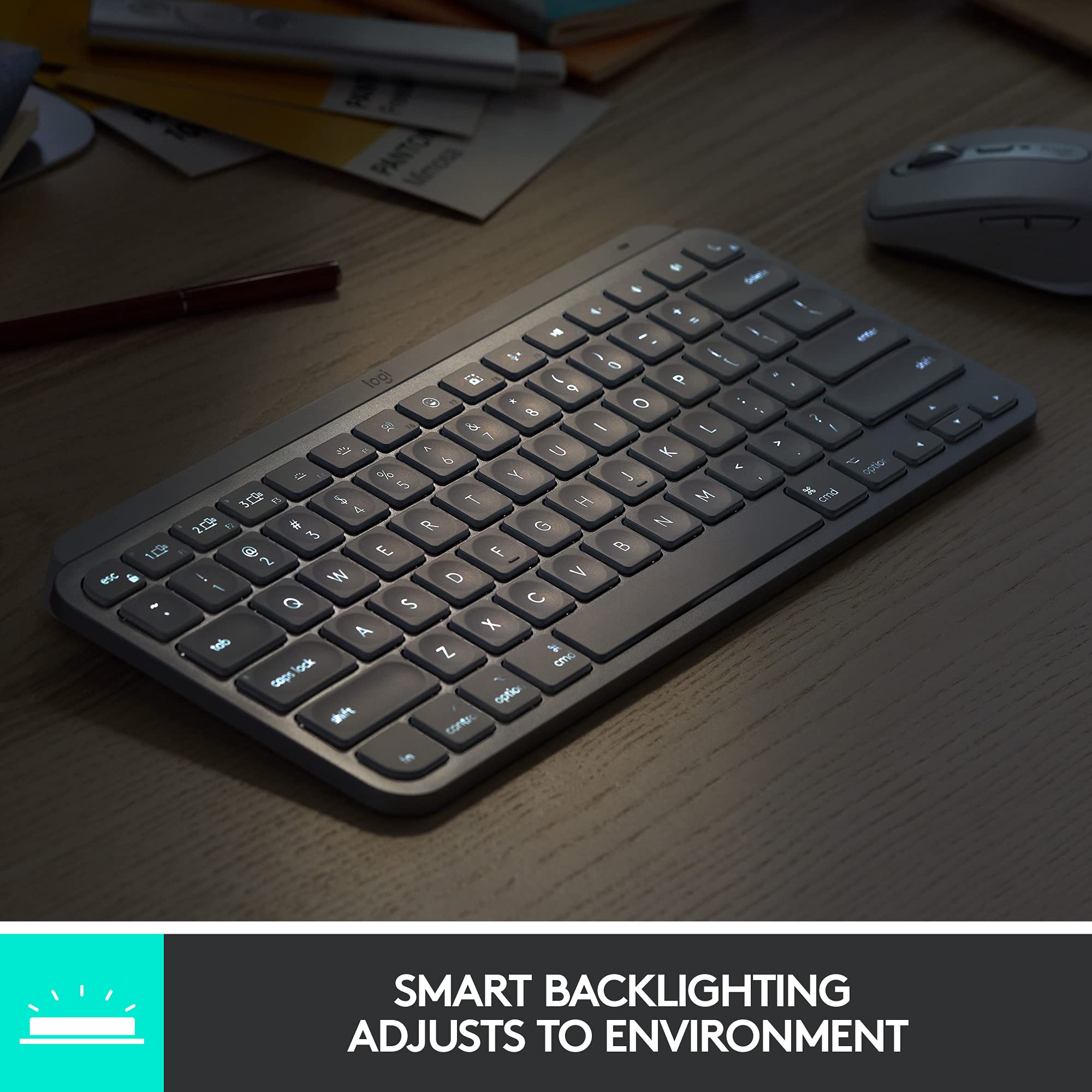 Refurbished - MX Keys Mini Minimalist Wireless Illuminated Keyboard-ROSE-US-2.4GHZ/BT 920-010474
