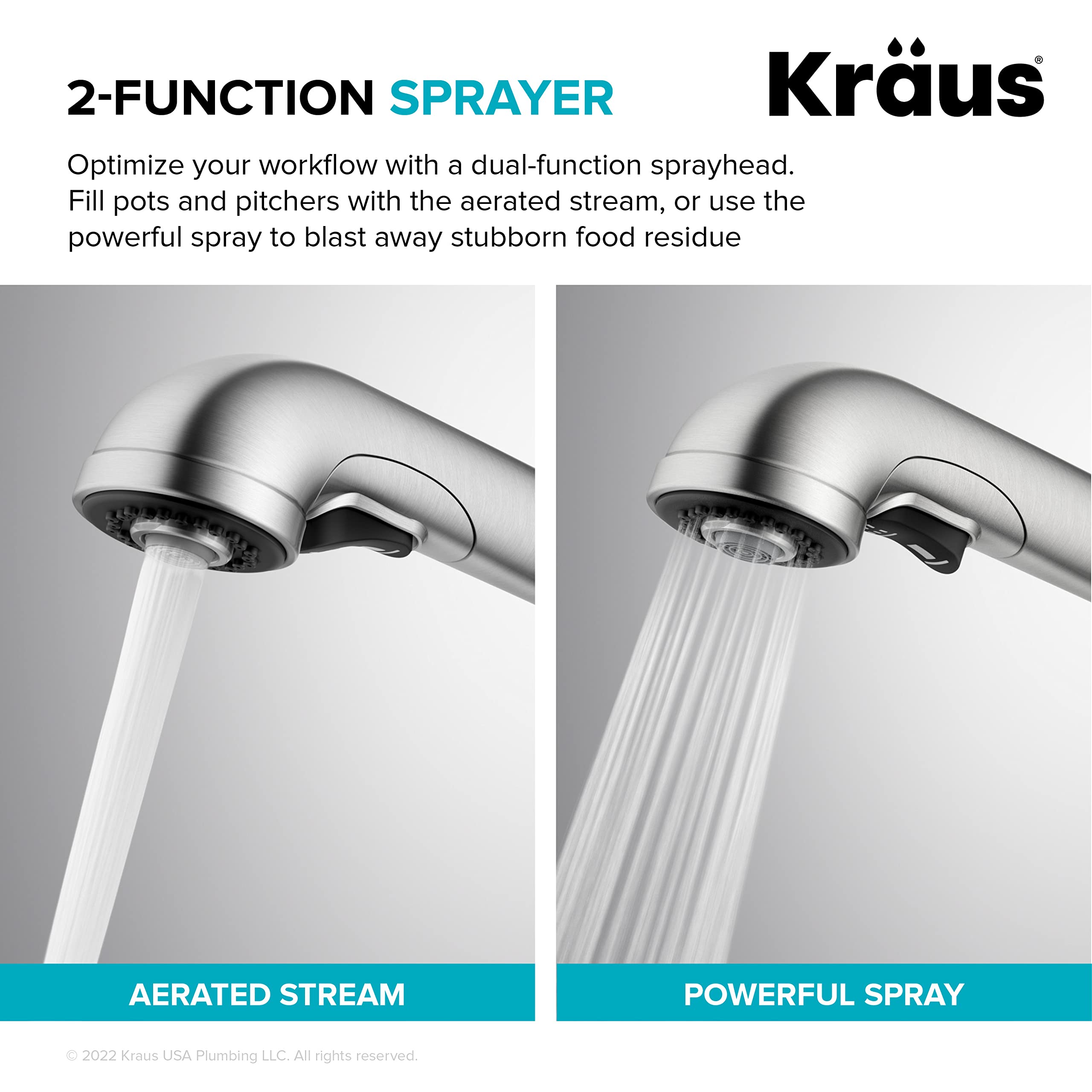 Open Box - Kraus KPF-4103MB - Kitchen Faucet
