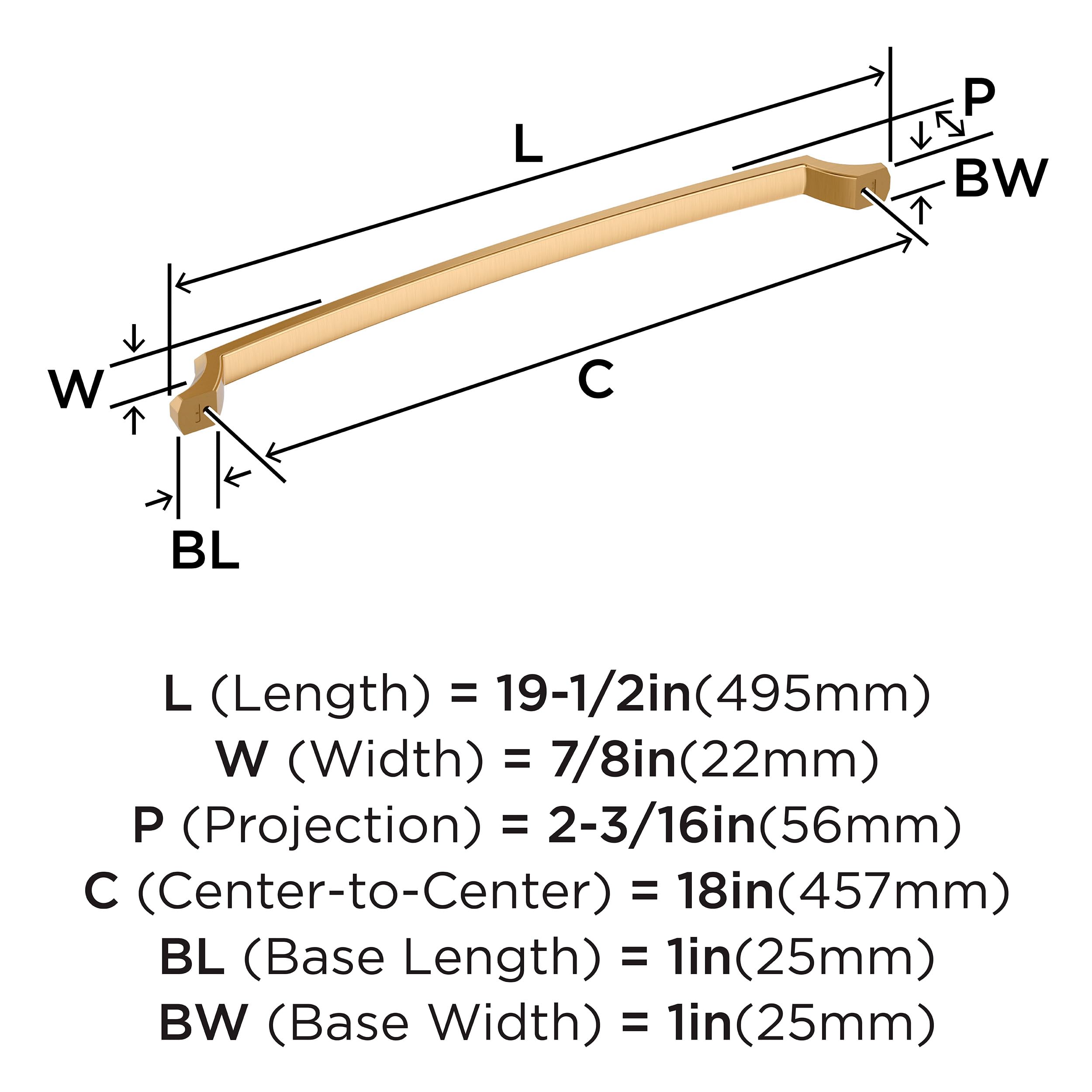 Open Box - Amerock BP36715CZ - Pulls Cabinet Hardware