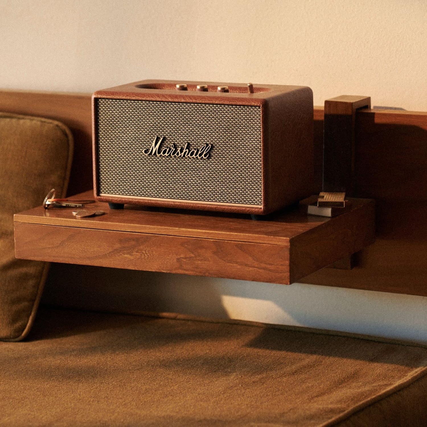 Certified Refurbished - Marshall Acton III Bluetooth Speaker, Brown MarshallBullseye Deals