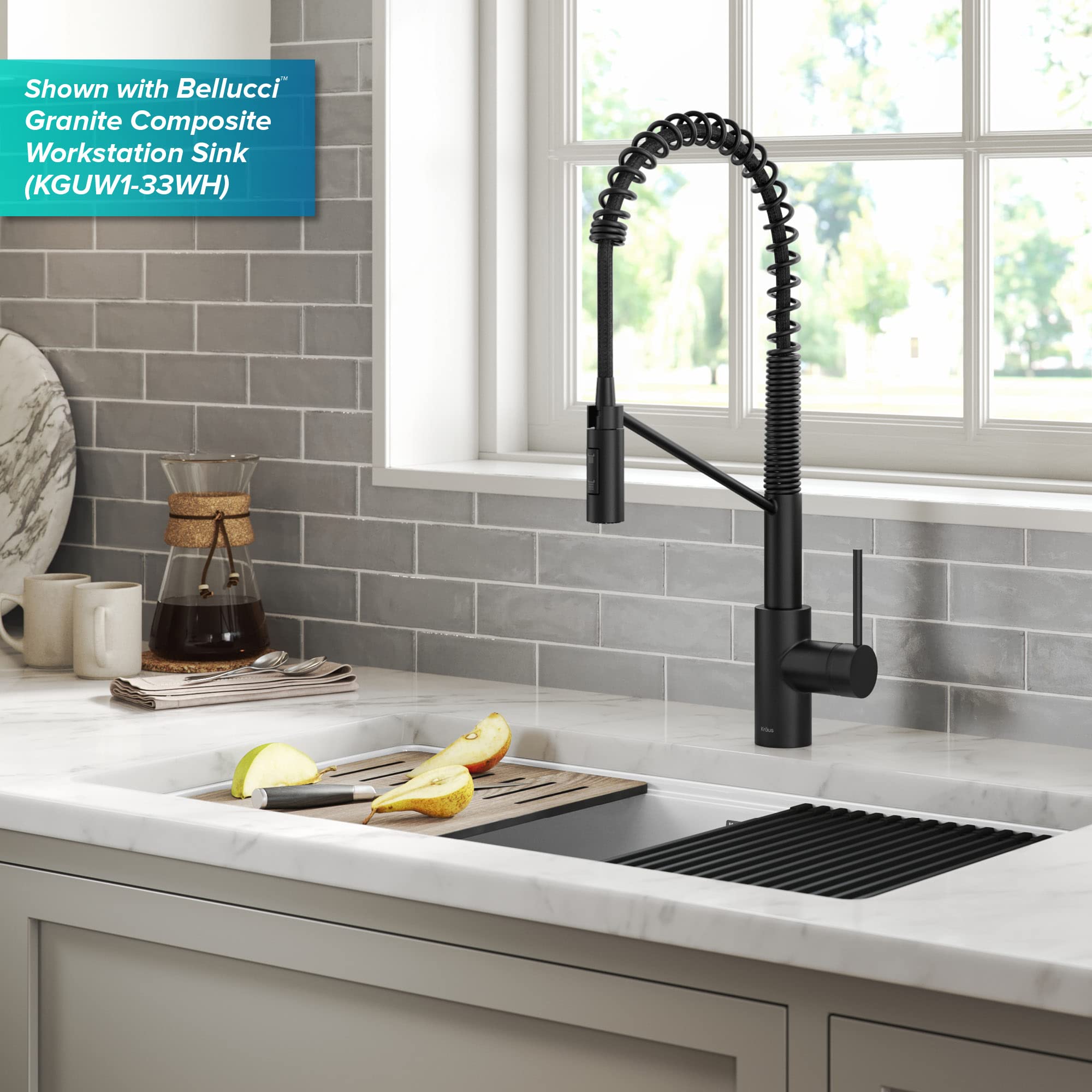 Open Box - Kraus KSF-2631MB - Kitchen Faucet