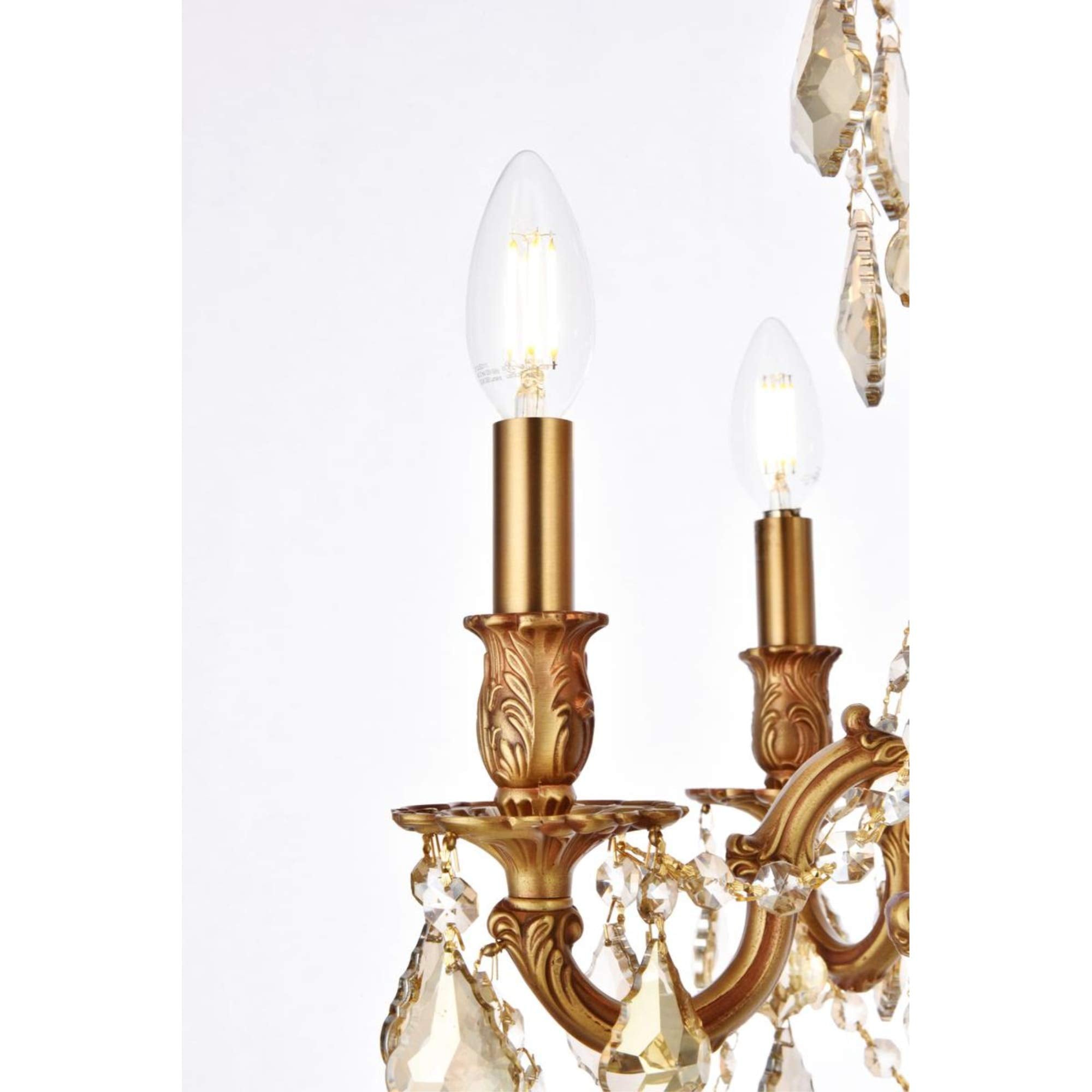 Open Box - Elegant Lighting 9205D18FG-GT/RC - Chandeliers Indoor Lighting