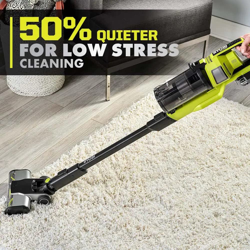Open Box -  RYOBI ONE+ HP 18V Brushless Cordless Pet Stick Vacuum Cleaner Kit with 4.0 Ah HIGH PERFORMANCE Battery and Charger RYOBIBullseye Deals