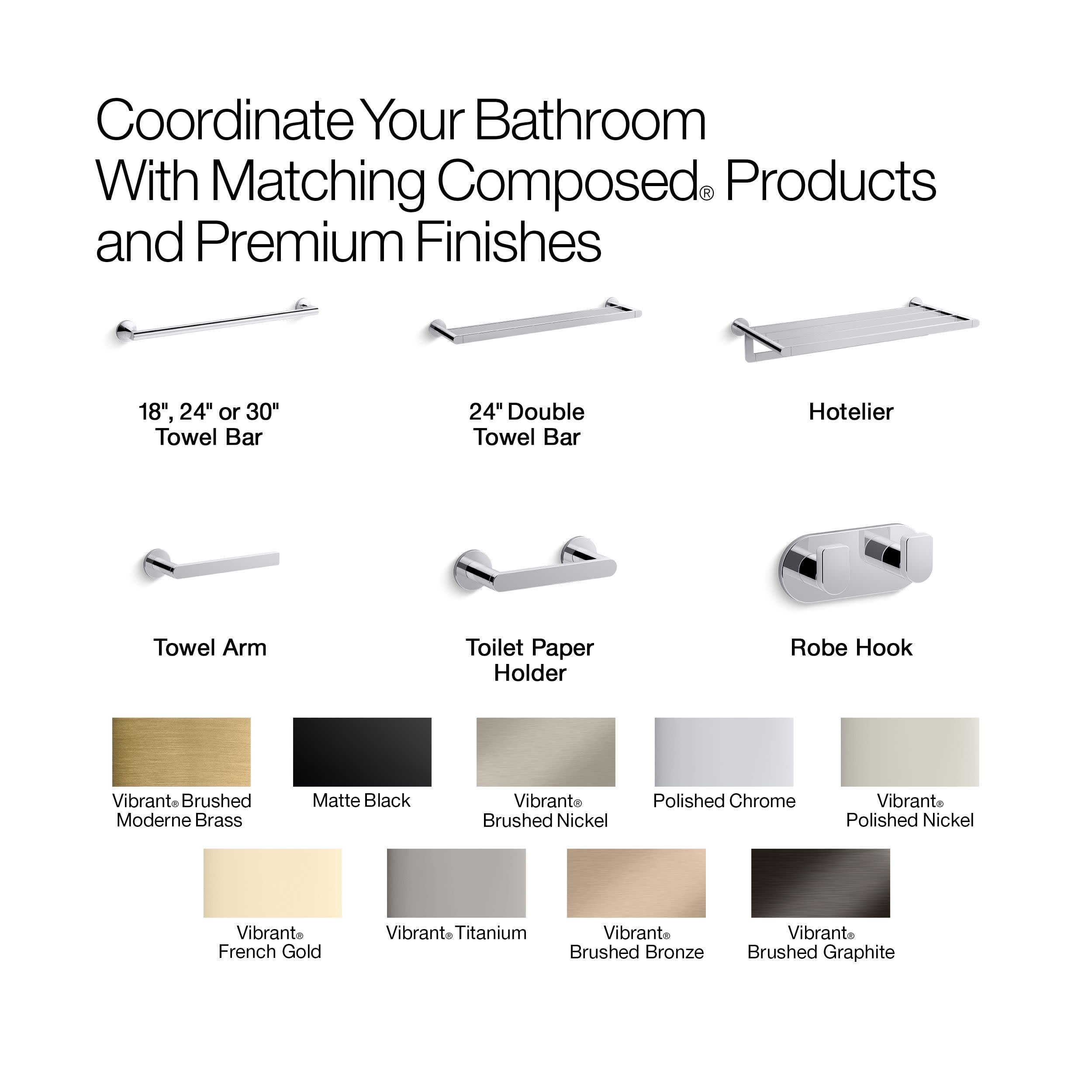 Open Box - Kohler K-73147-BN - Bathroom Hardware Bathroom Hardware and Accessories