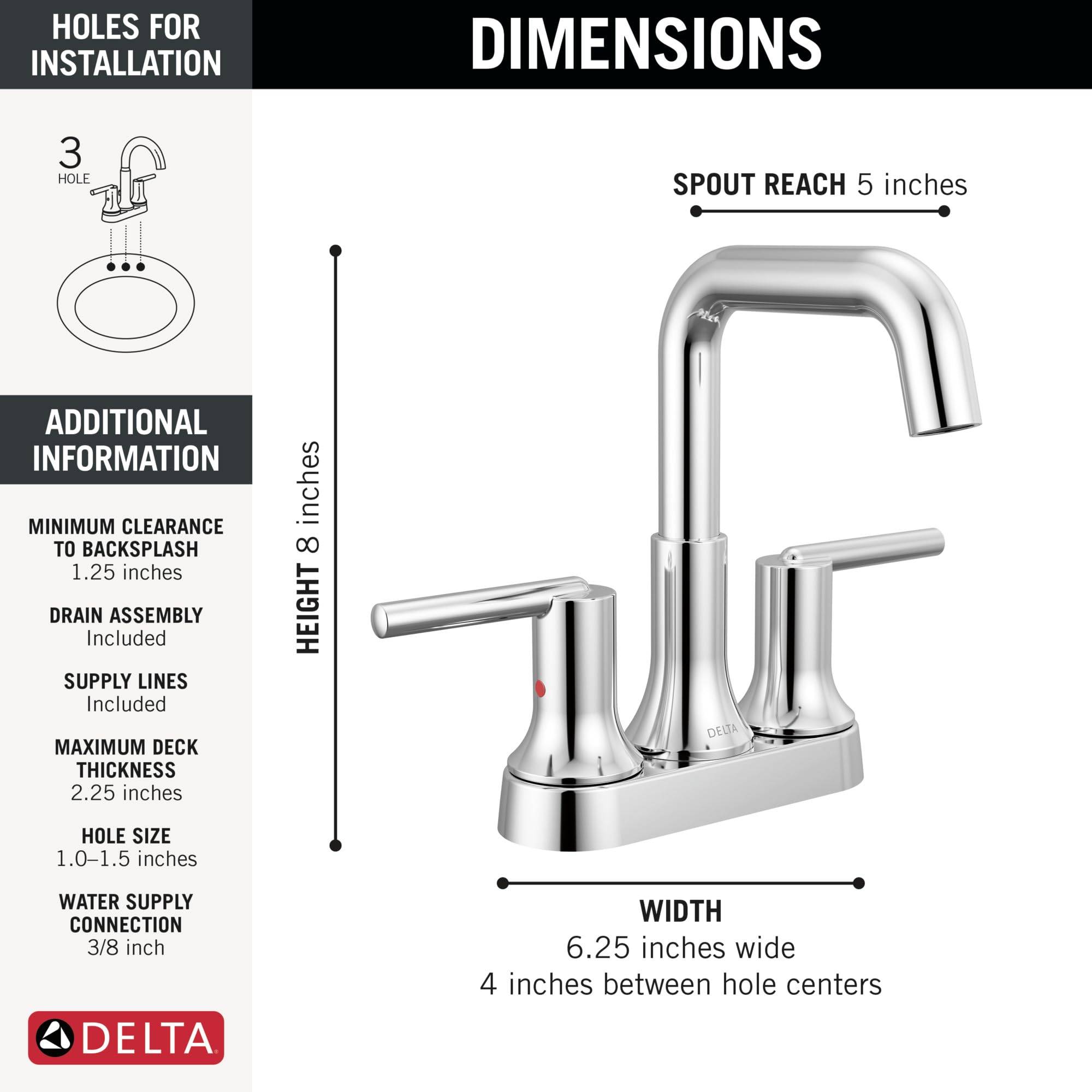 Open Box - Delta 2554-MPU-DST - Bathroom Sink Faucets Faucet