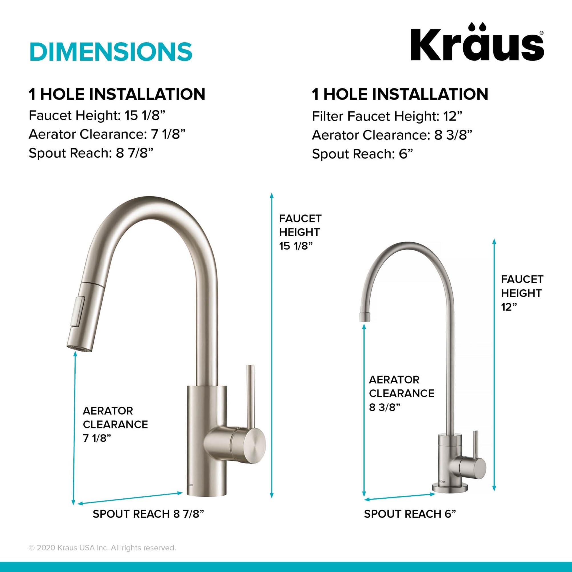 Open Box - Kraus KPF-2620-FF-100SFS - Kitchen Faucet