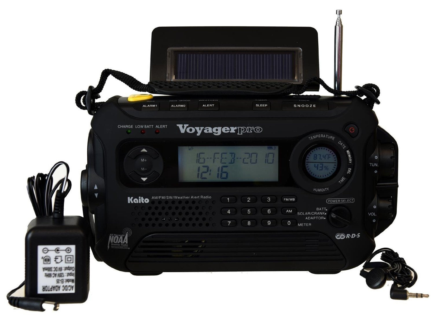 Kaito Portable Am/fm/sw Radio Black