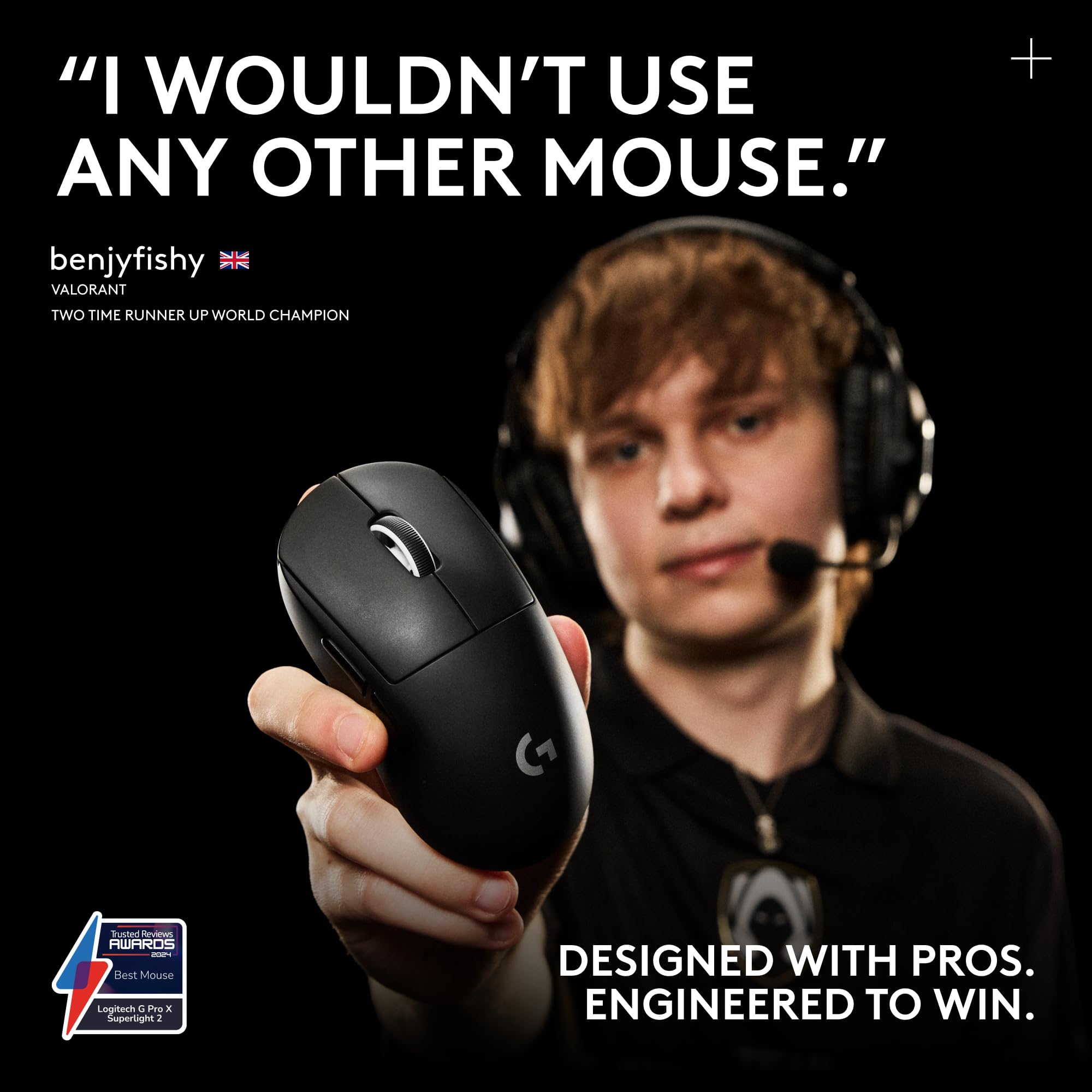 Refurbished - G PRO X SUPERLIGHT 2 LIGHTSPEED Gaming Mouse-BLACK-2.4GHZ-#215 910-006628