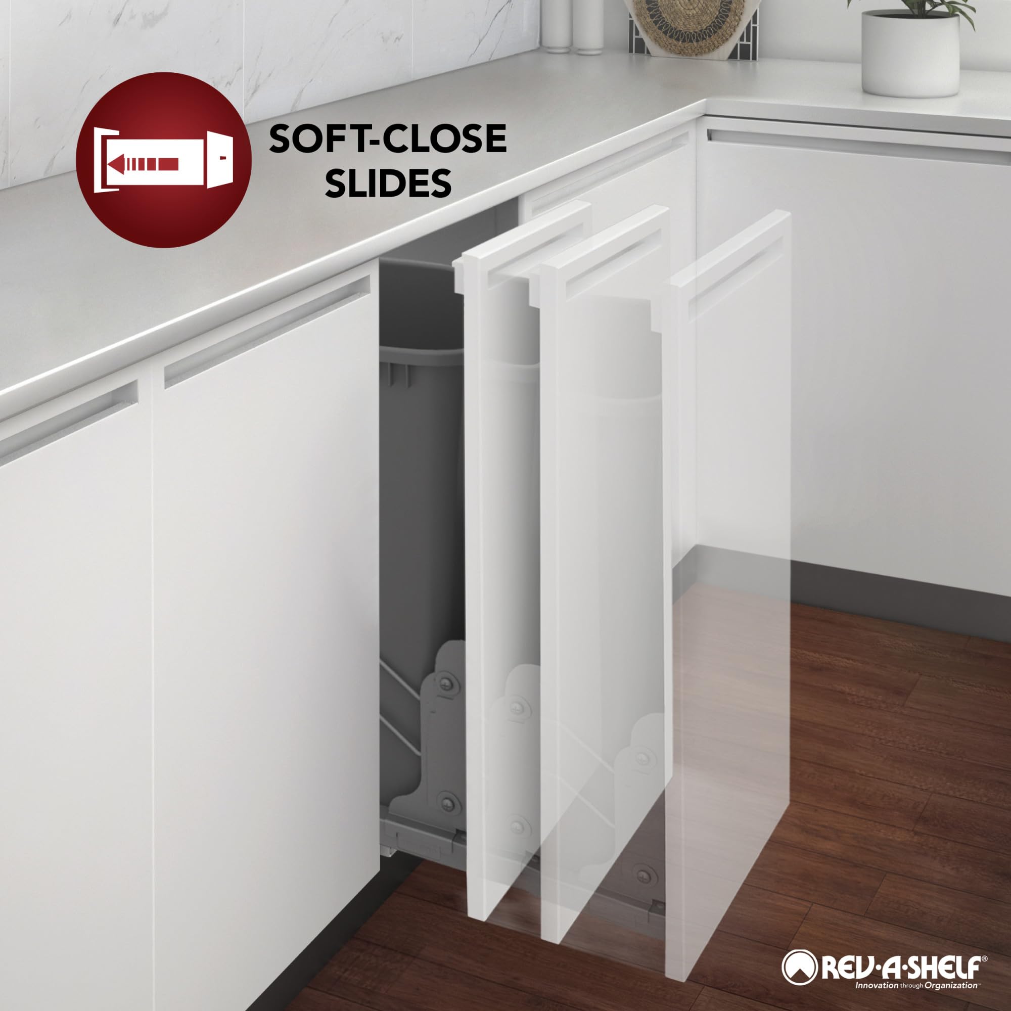 Open Box - Rev-A-Shelf 5322KB-BCSC-6-GR - Cabinet and Kitchen Organizers