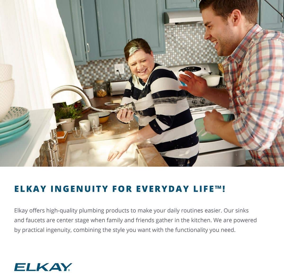 Open Box - Elkay ELUH12FB The Mystic 14-3/8" Single Basin 18-Gauge Stainless Steel Kitchen Sink for Undermount Installations with SoundGuard Technology and Lustertone Finish