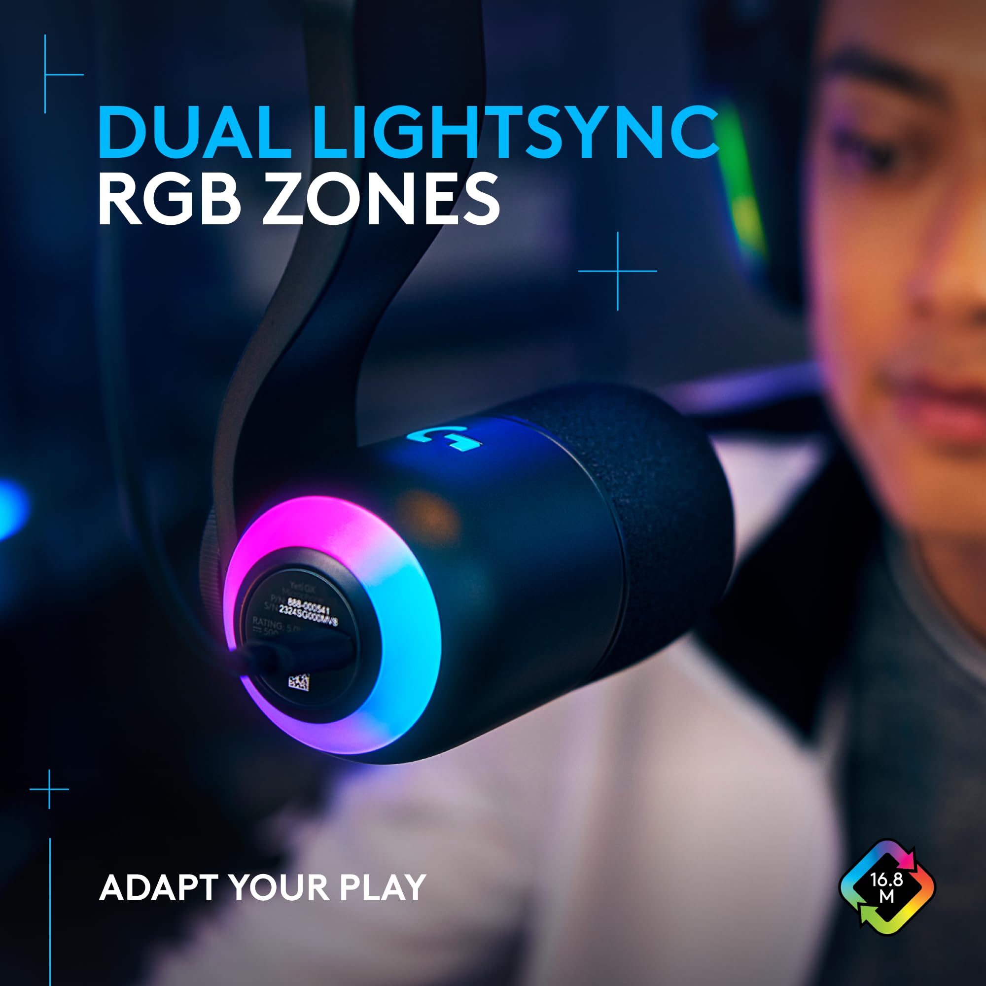 Refurbished - Logitech G Yeticaster GX RGB Gaming Mic Bundle - Dynamic USB Microphone with Compass Boom Arm (Black)