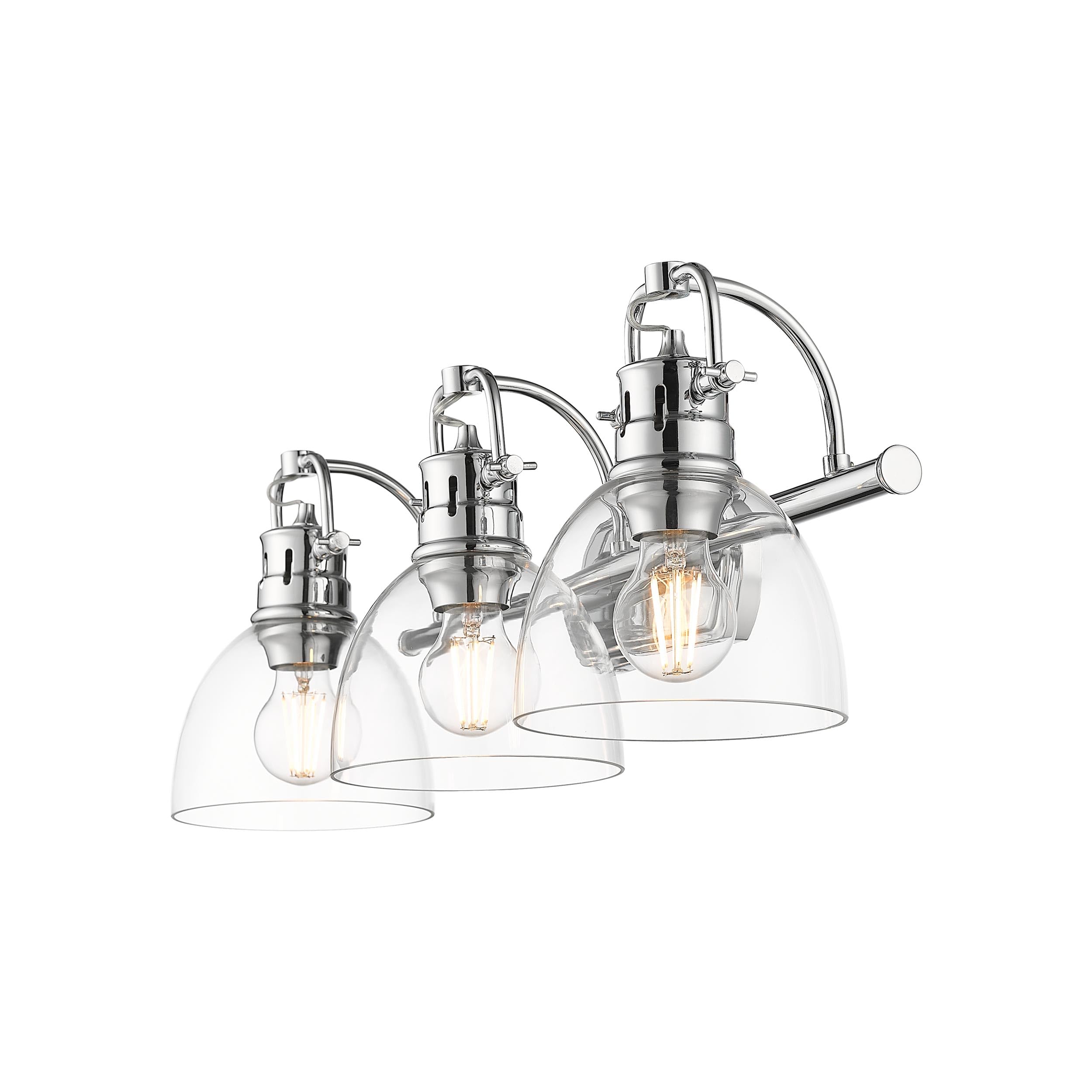 Open Box - Golden Lighting 3602-BA3 CH-CLR - Bathroom Fixtures Indoor Lighting