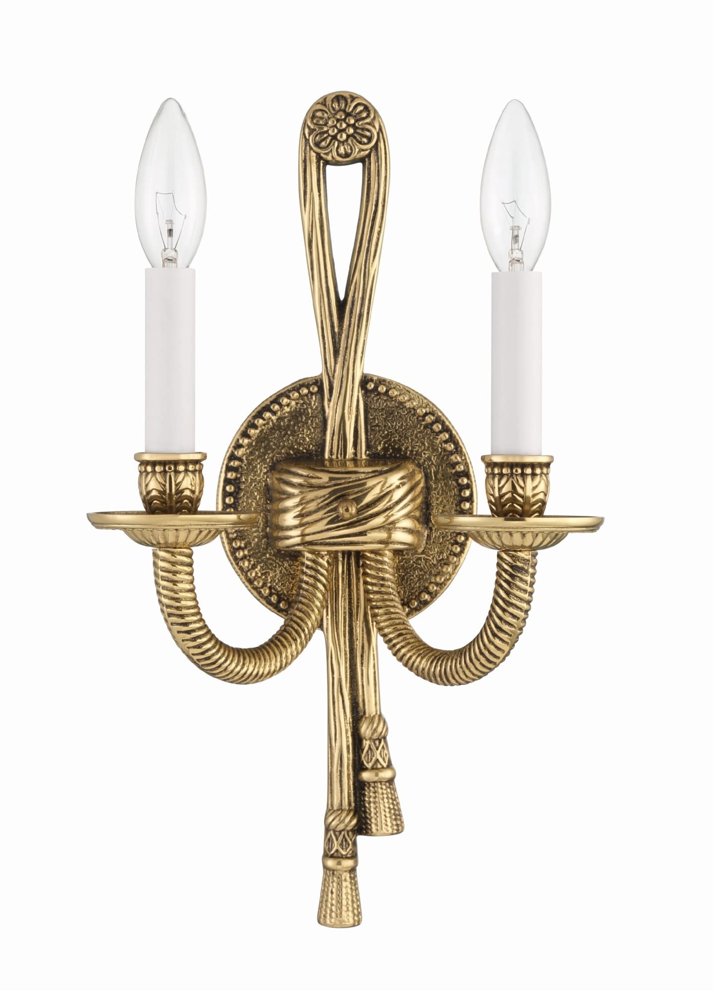 Open Box - Crystorama Lighting Group 650-OB Arlington 2 Light Candle Style Double Wall Sconce