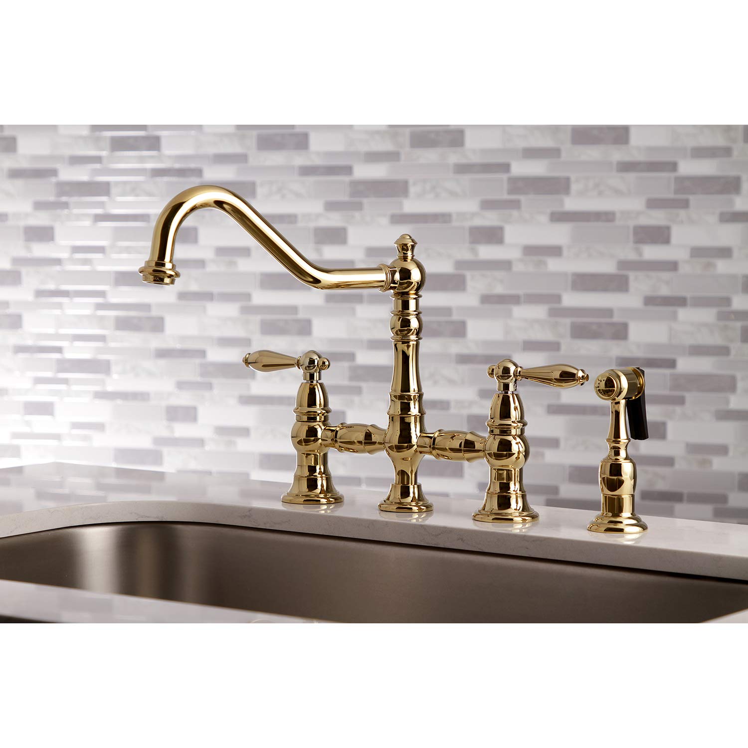 Open Box - Kingston Brass KS3272ALBS - Kitchen Faucet