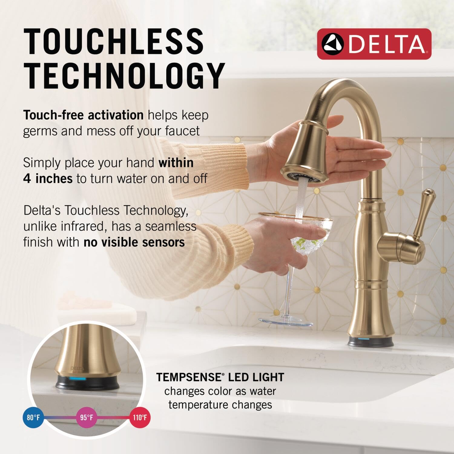 Open Box - Delta 9997TL-CZ-PR-DST - Kitchen Faucet