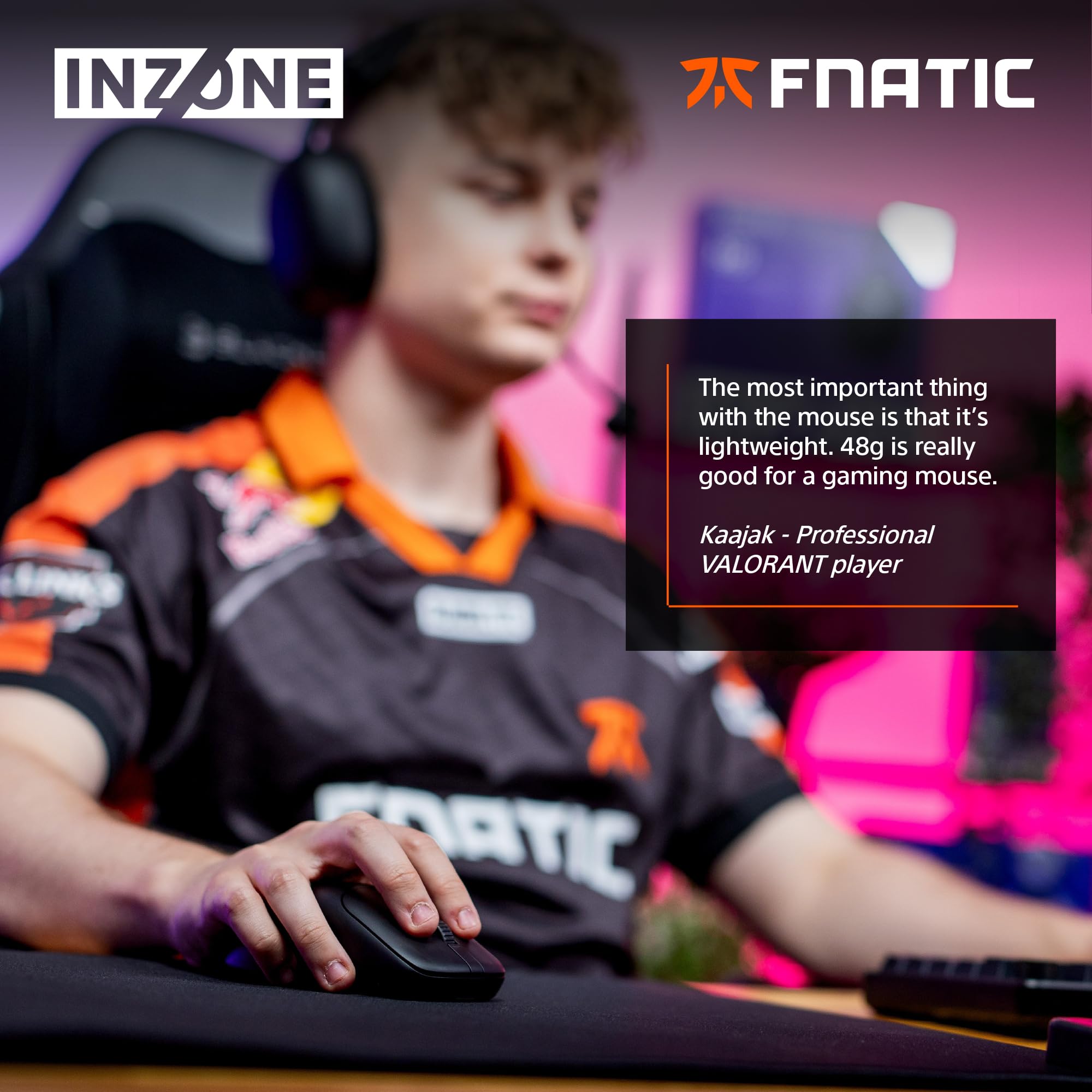 Certified Refurbished - Sony INZONE Mouse-A 48g Ultra Lightweight Wireless Esports Gaming Mouse