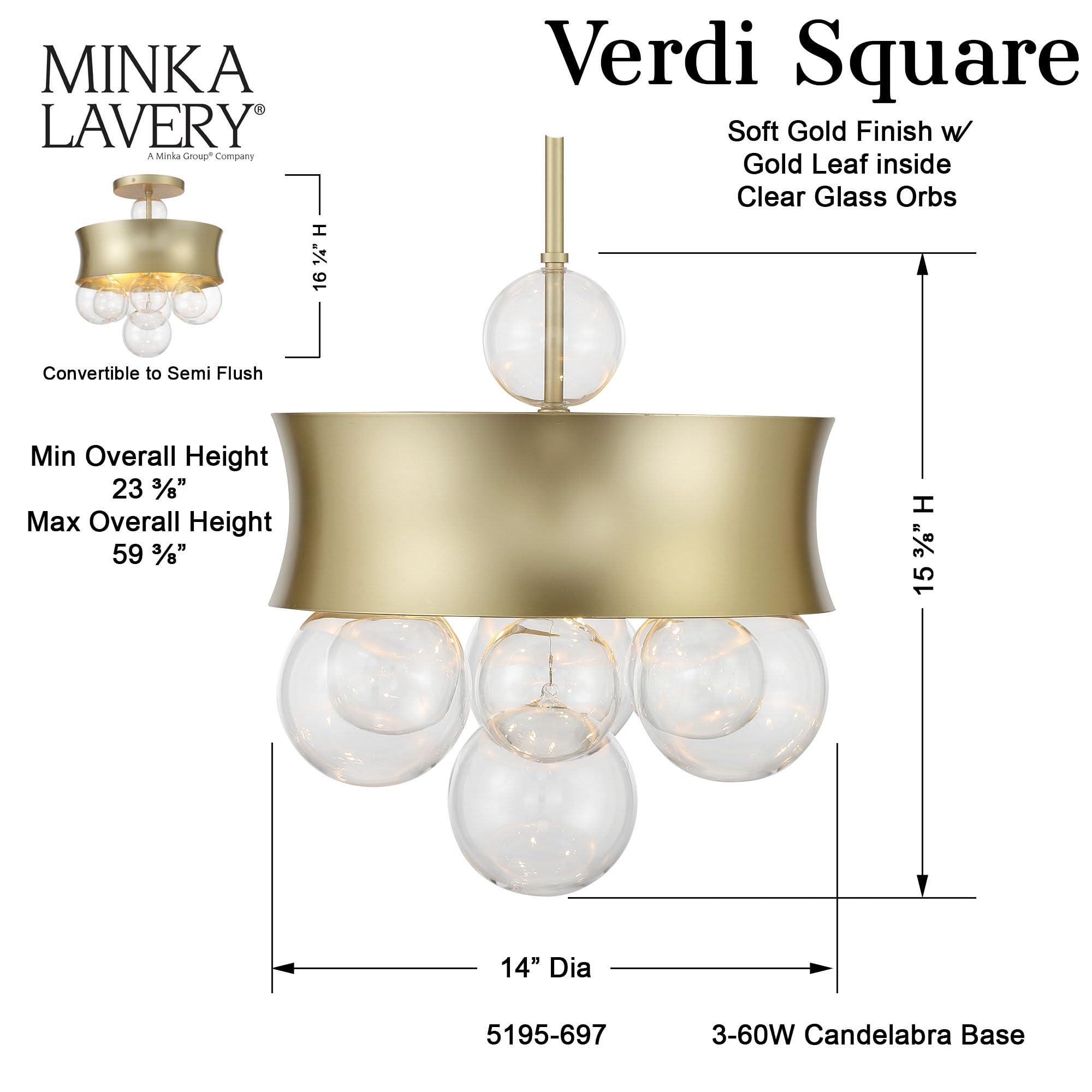 Open Box - Minka Lavery 5195-697 - Pendants Indoor Lighting