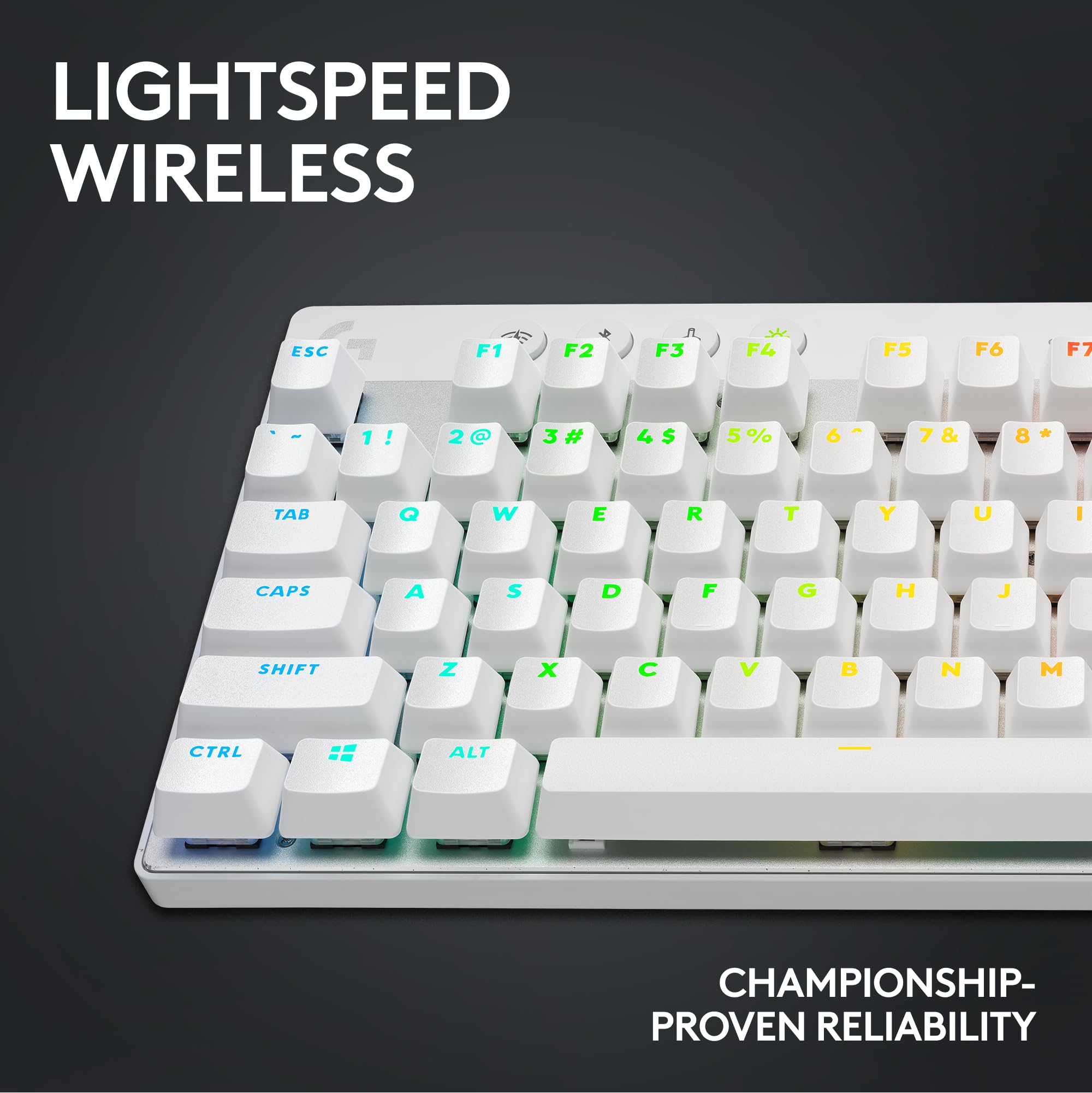 Refurbished - G PRO X TKL LIGHTSPEED Gaming Keyboard-WHITE-US-2.4GHZ/BT-TACTILE 920-012143