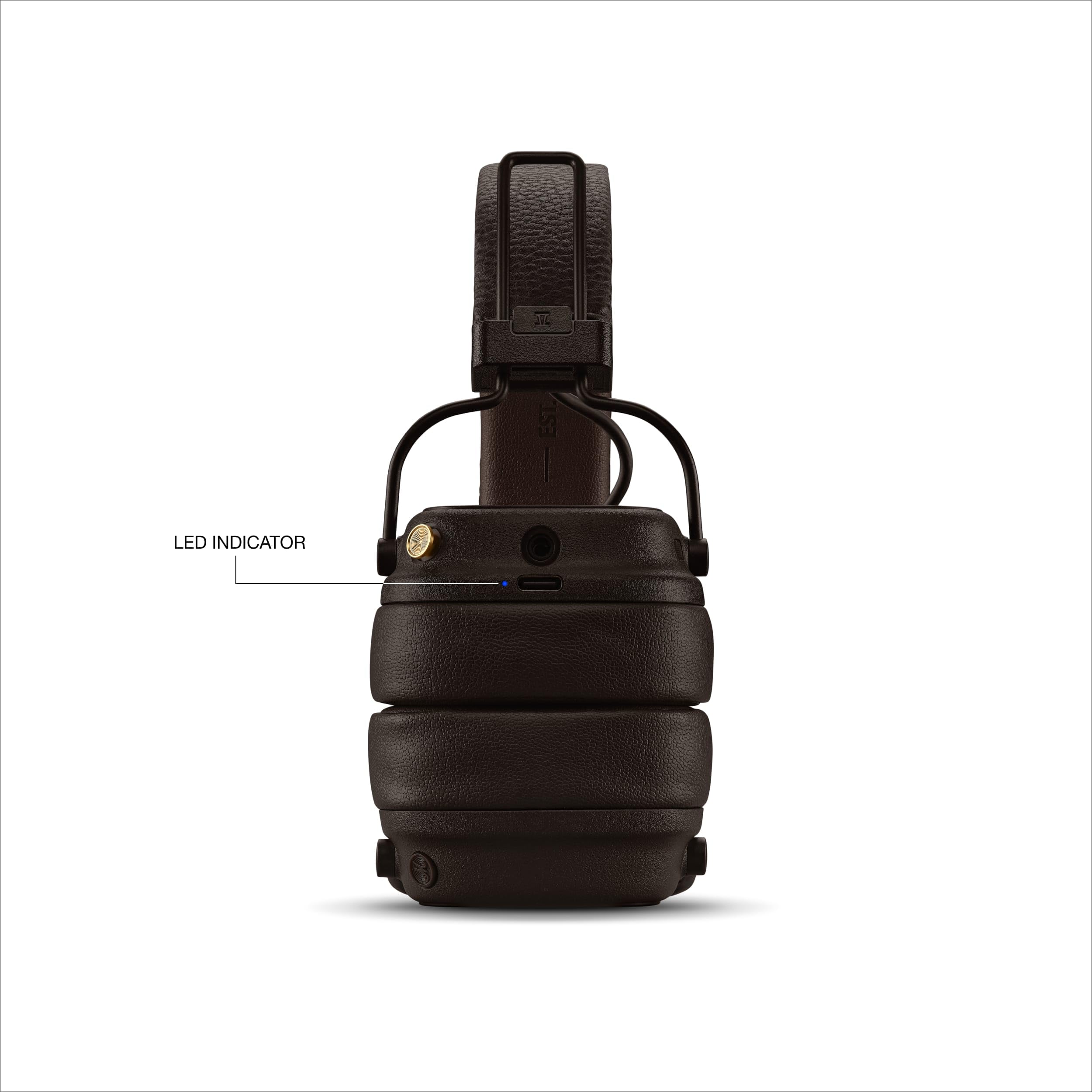 Certified Refurbished - Marshall Major V On-Ear Wireless Bluetooth Headphones (Brown) MarshallBullseye Deals