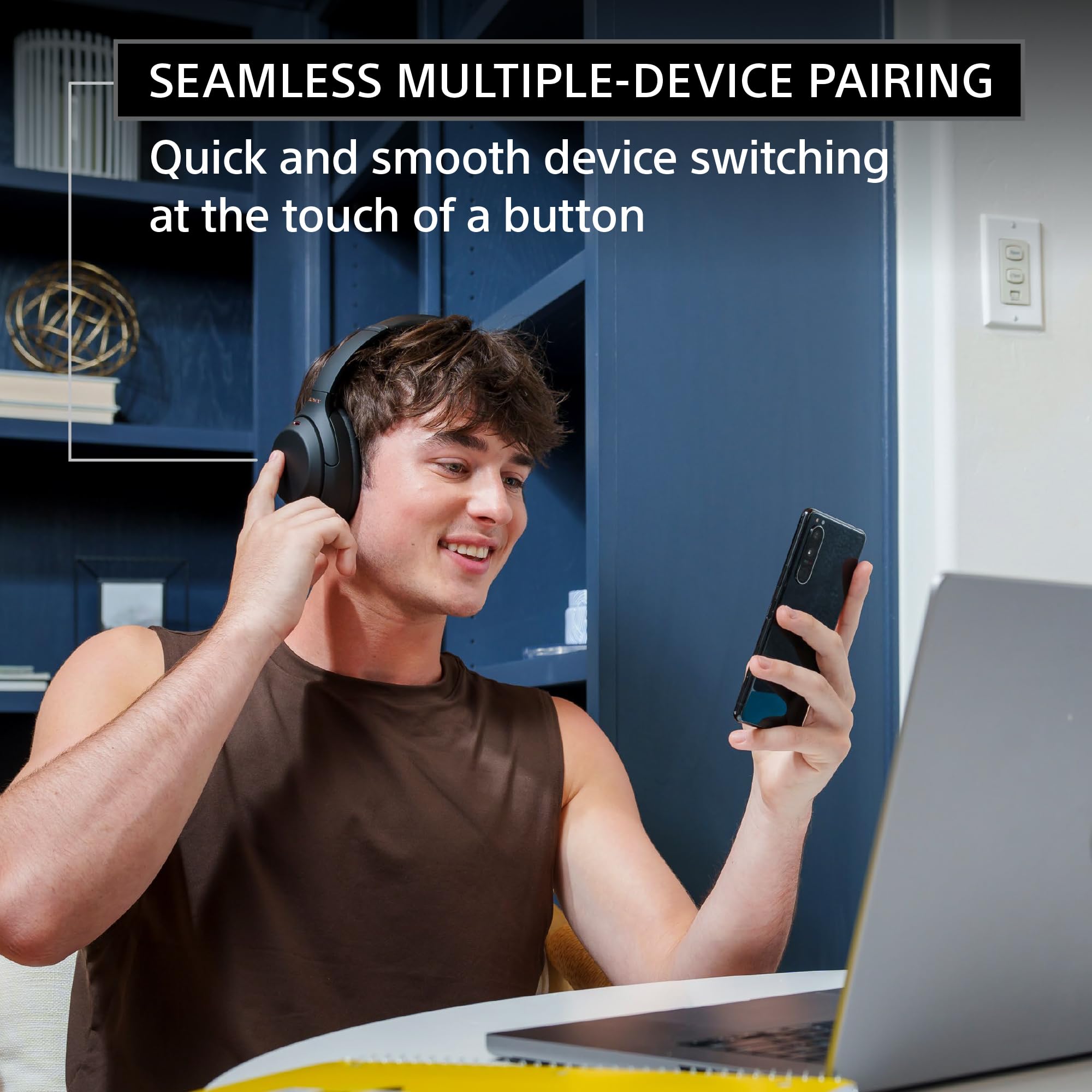 Certified Refurbished - SONY WH1000XM4/B Headphone (BT)