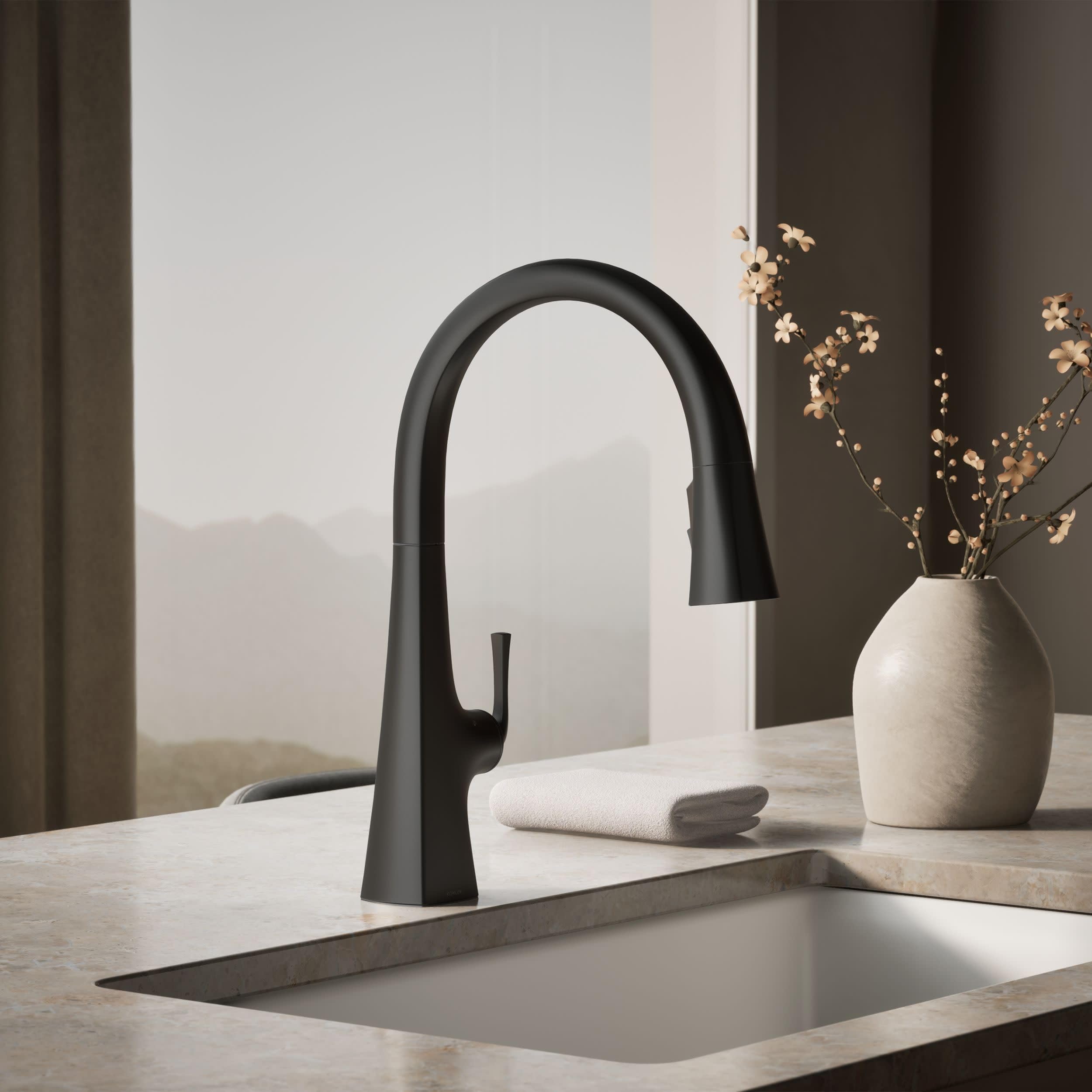 Open Box - Kohler K-22068-WB-BL - Kitchen Faucet