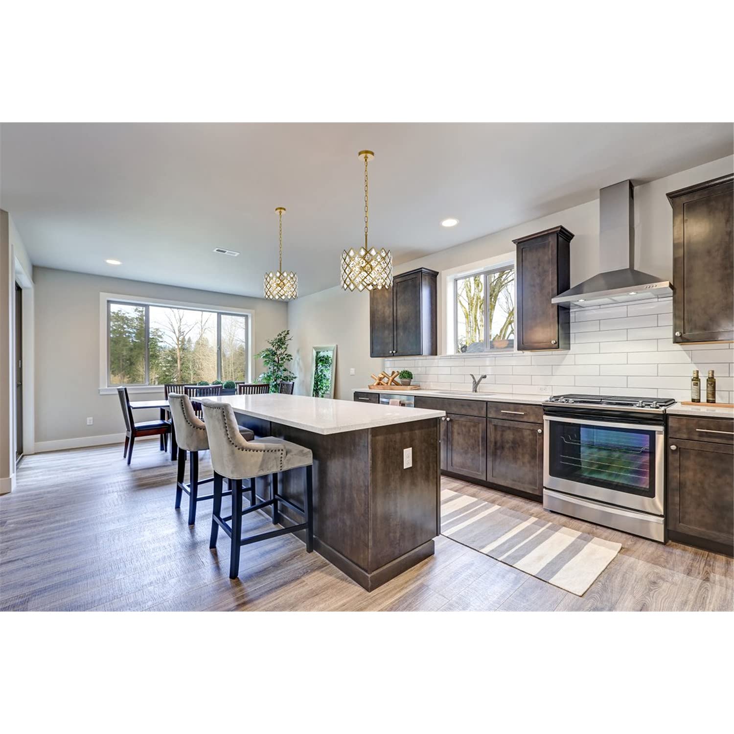 Open Box - Elegant Lighting 1111D13BR - Pendants Indoor Lighting