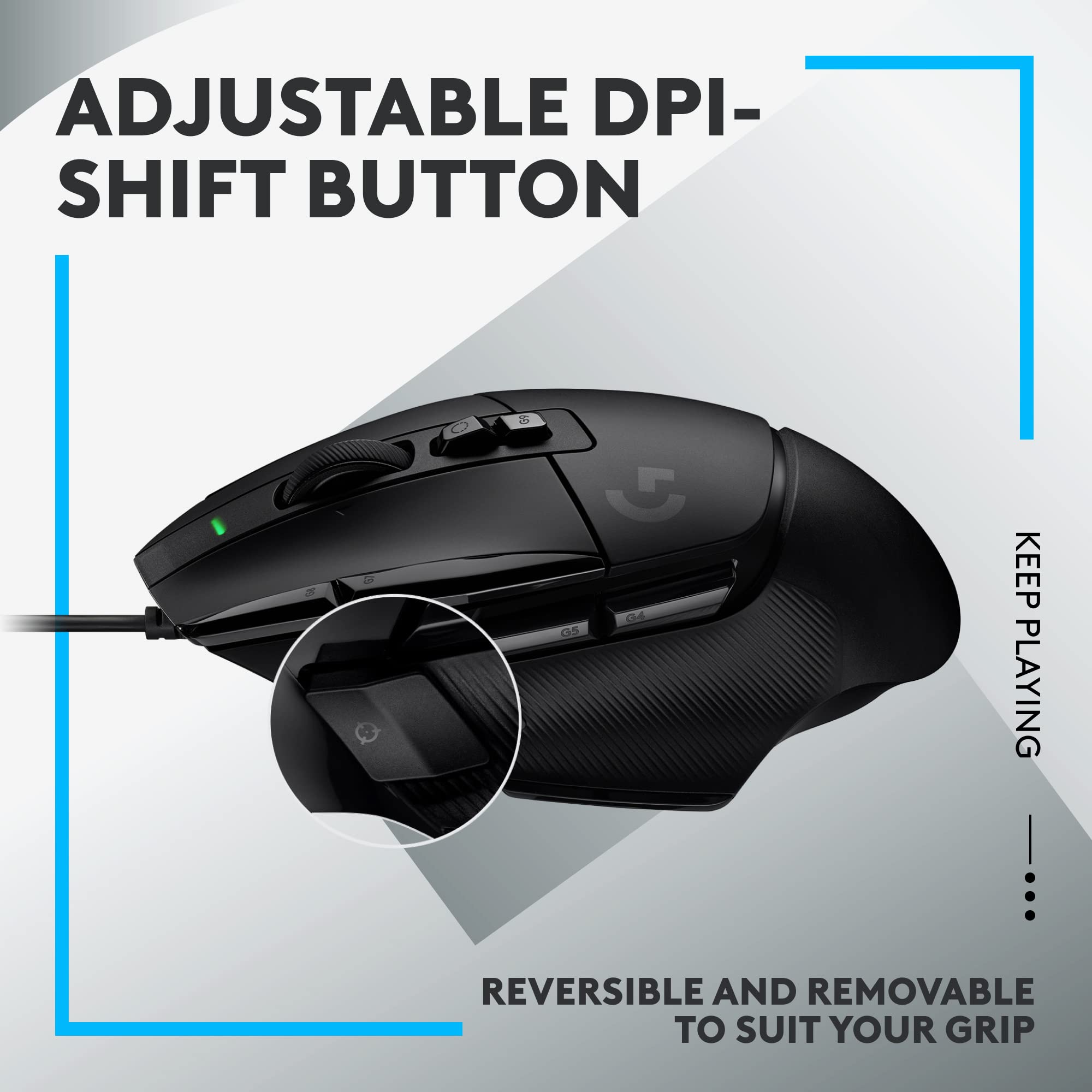 Refurbished - G502 X Gaming Mouse-BLACK-USB-#215 910-006136