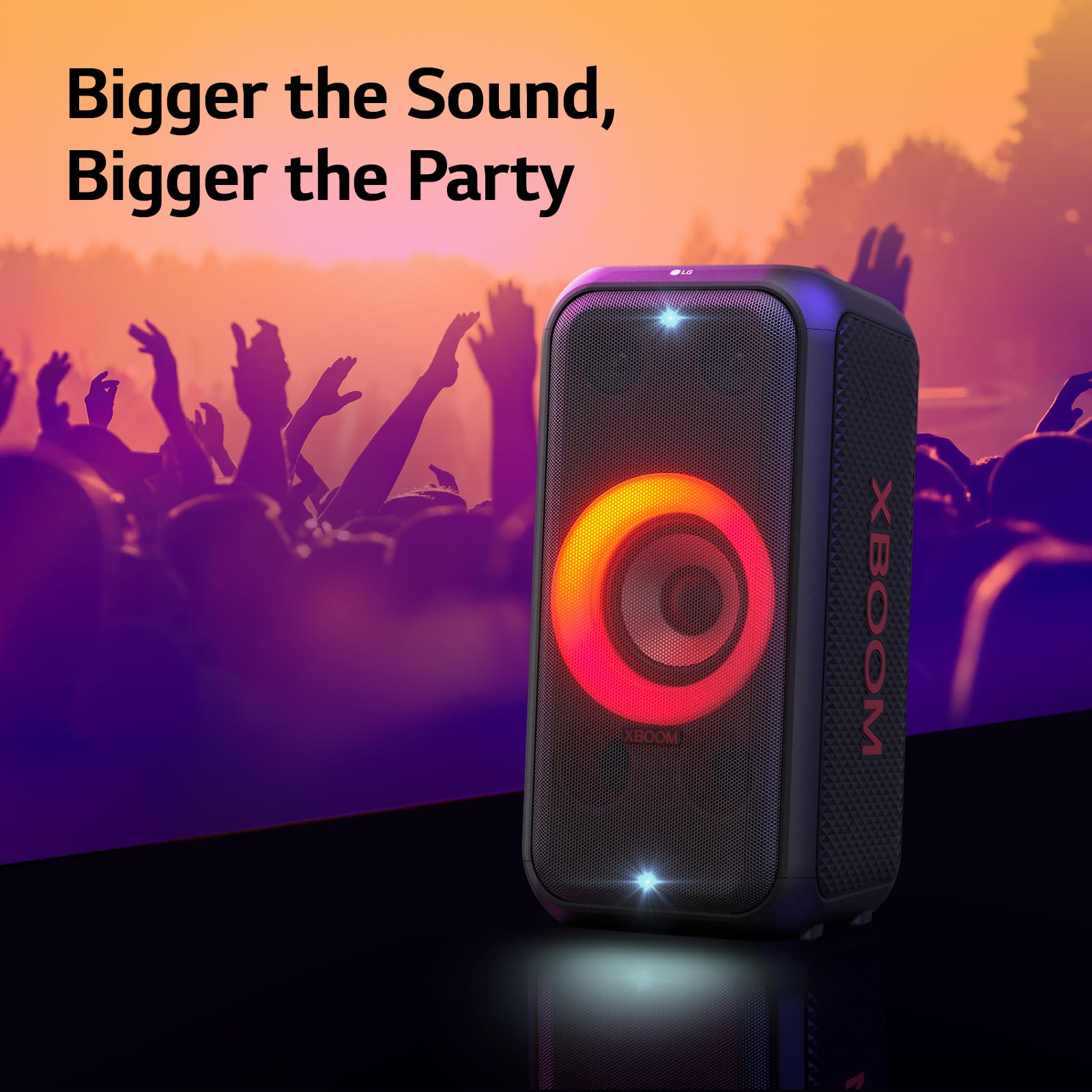 LG Xl5s Speaker With Multicolor Ring Lighting