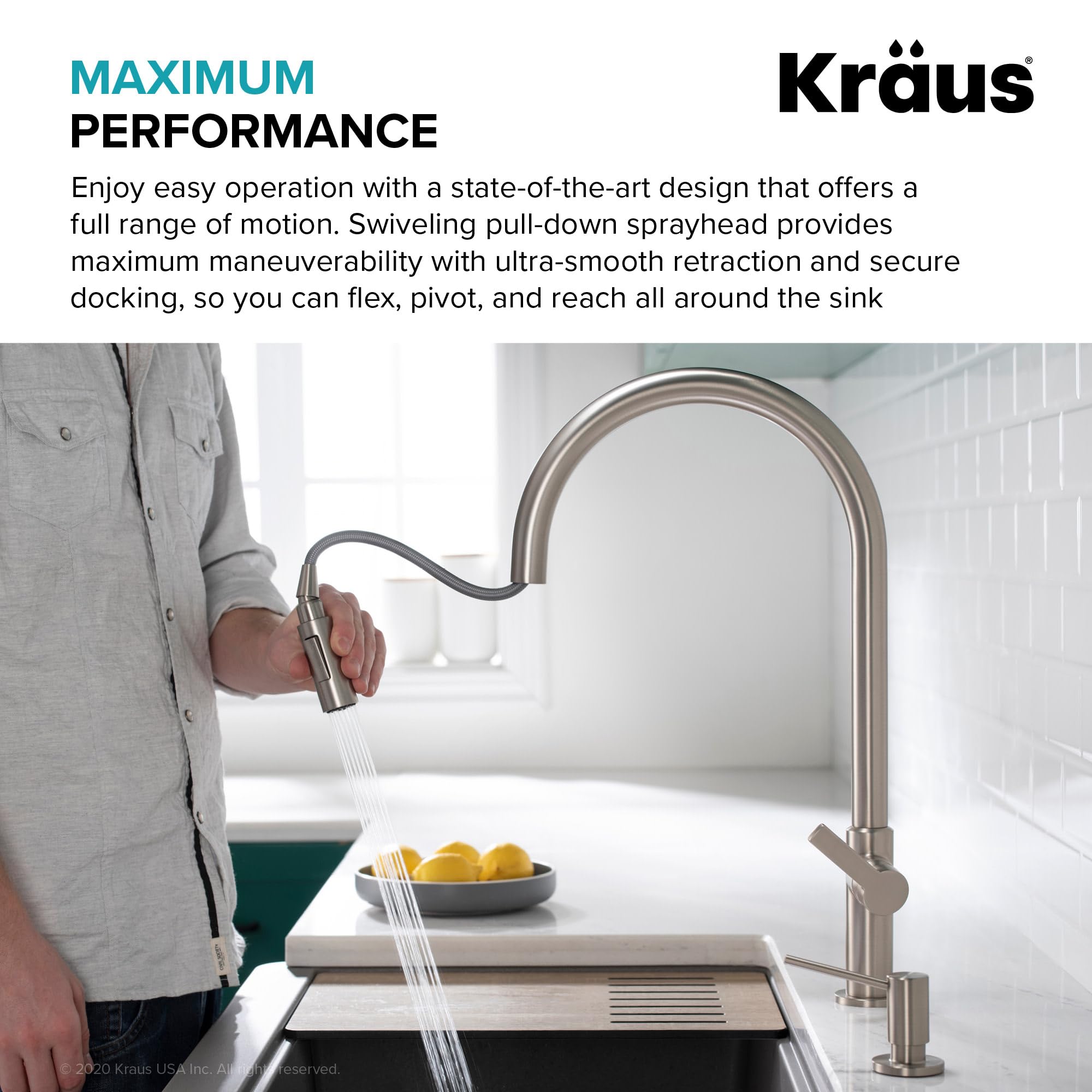 Open Box - Kraus KPF-2821BB - Kitchen Faucet KrausBullseye Deals