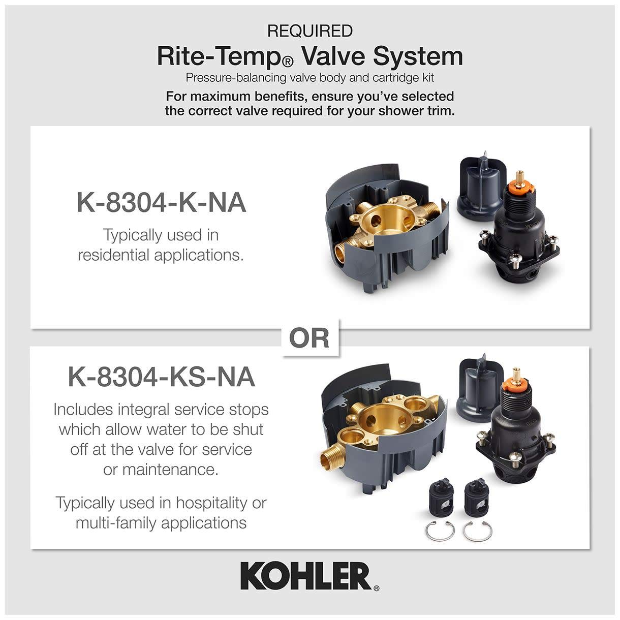 Open Box - Kohler K-TS22026-4-2MB - Tub and Shower Showers