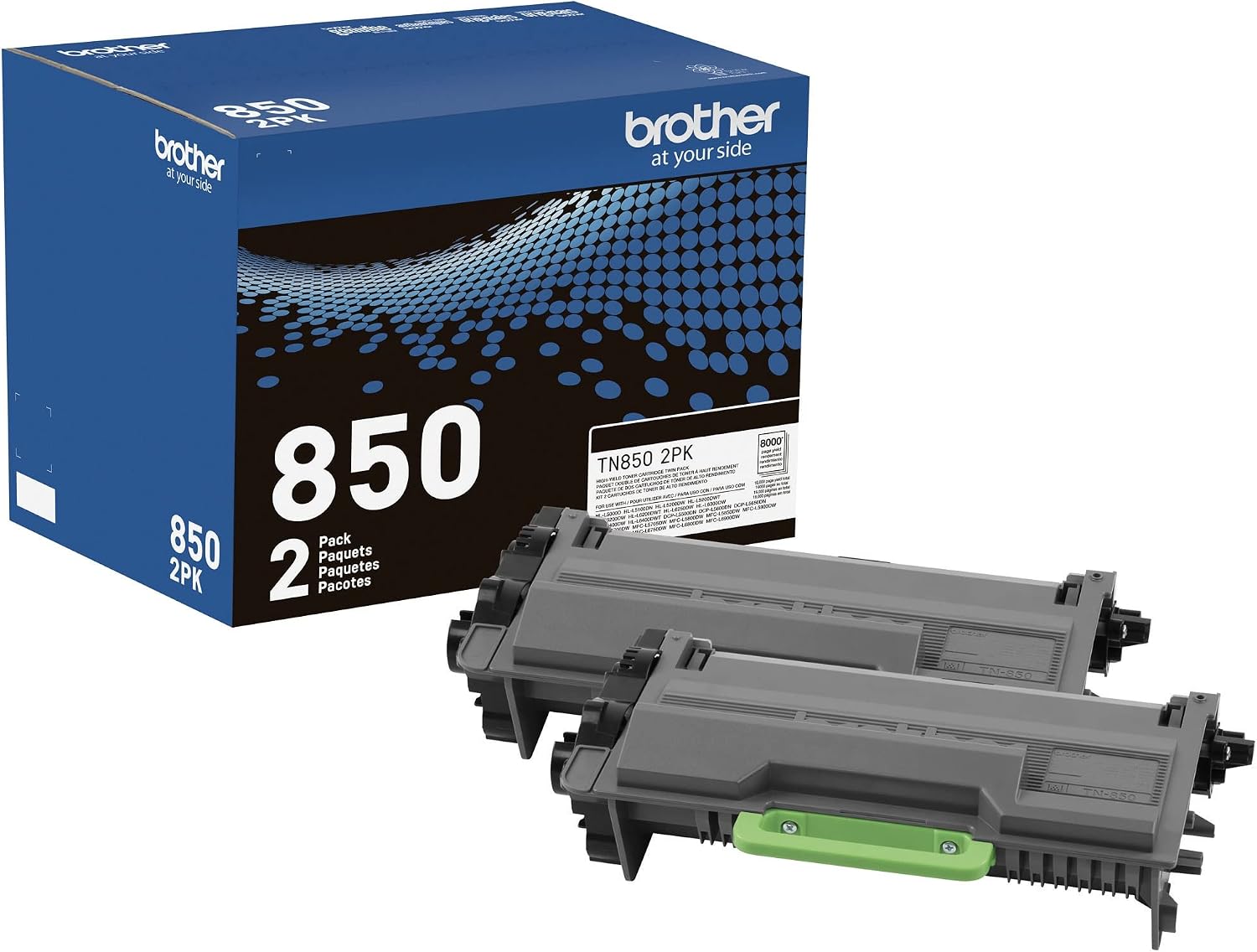 Used - BROTHER TN8502PK HYBLK TNR 2PK 012502656708