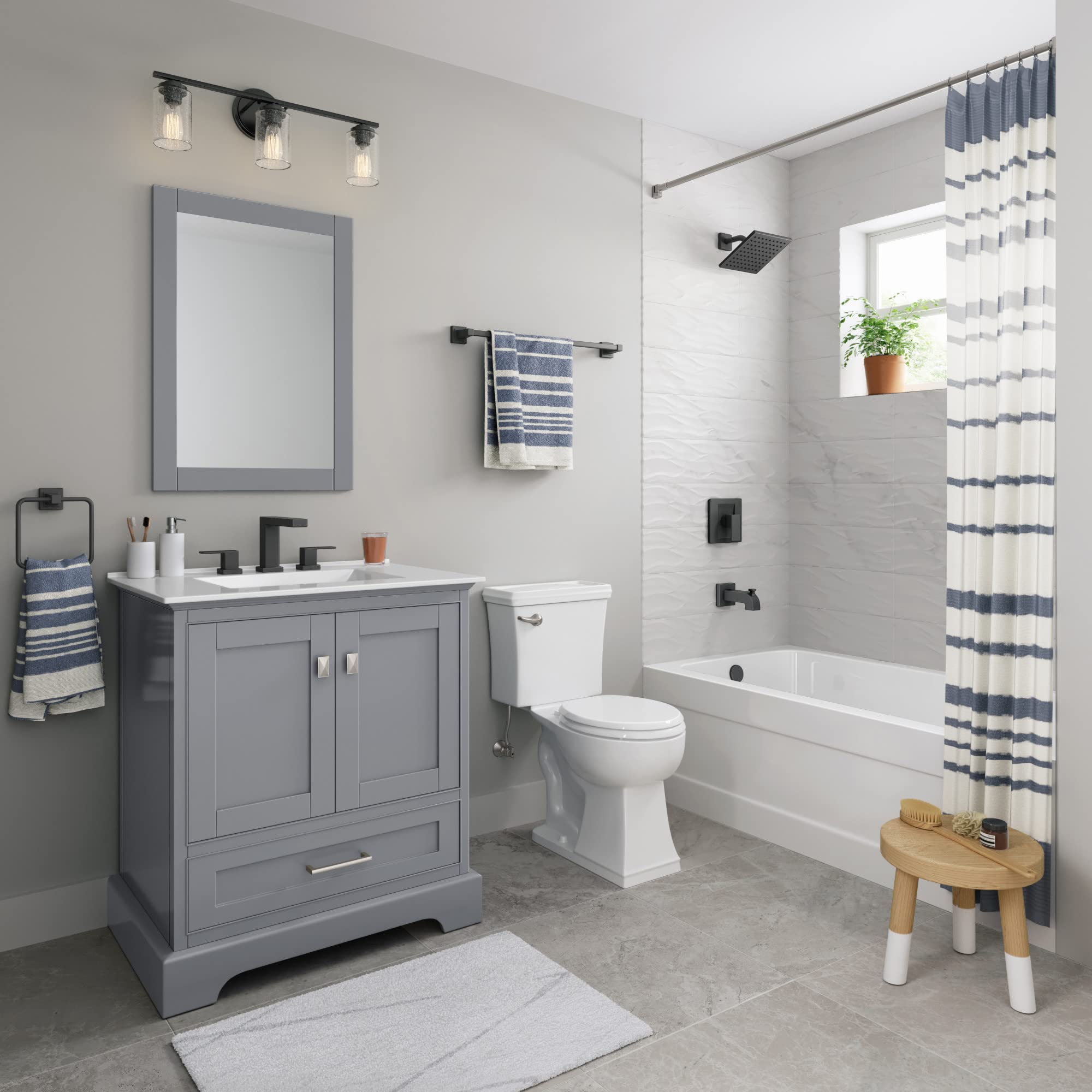 Open Box - PROFLO PF9870ZBN - Roman Tub Faucet