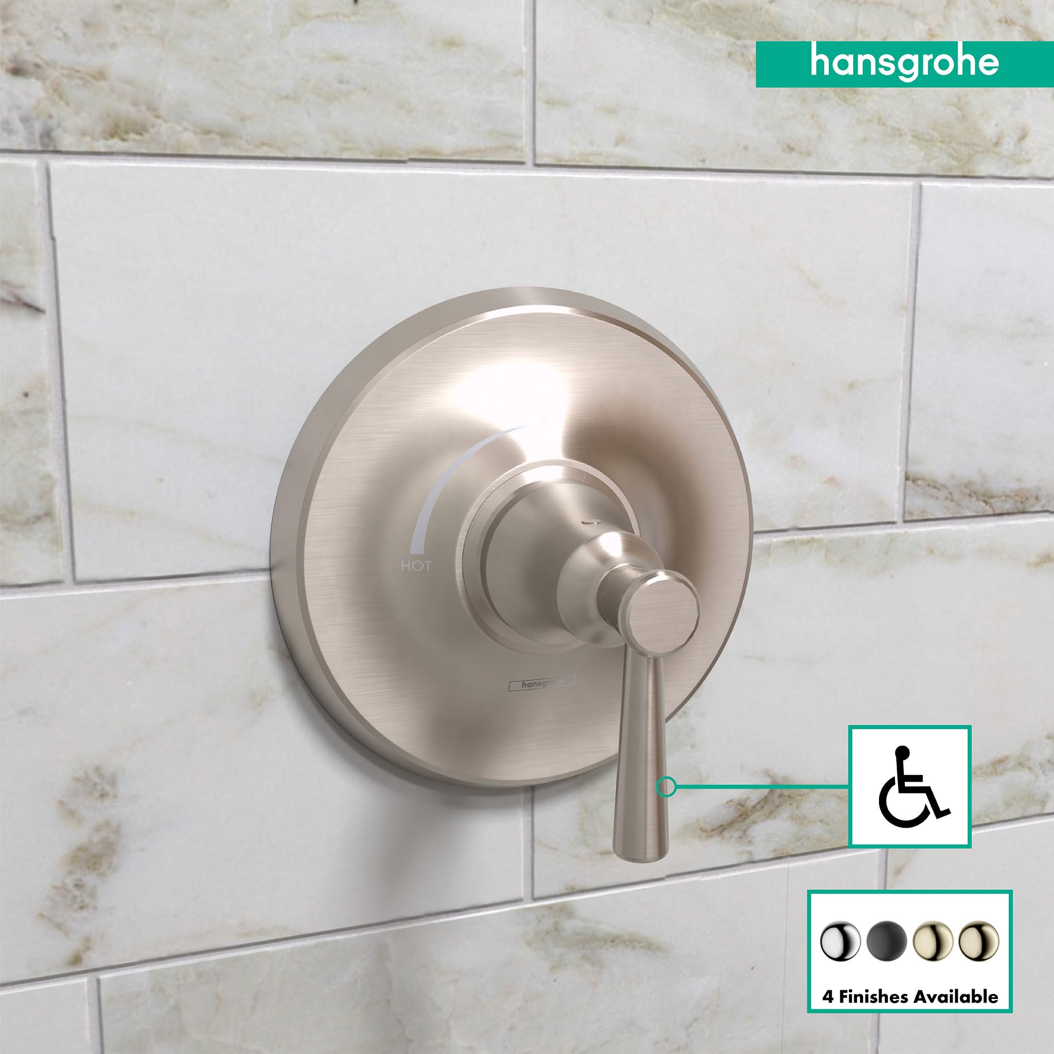 Open Box - Hansgrohe Joleena Pressure Balance Trim in Brushed Nickel