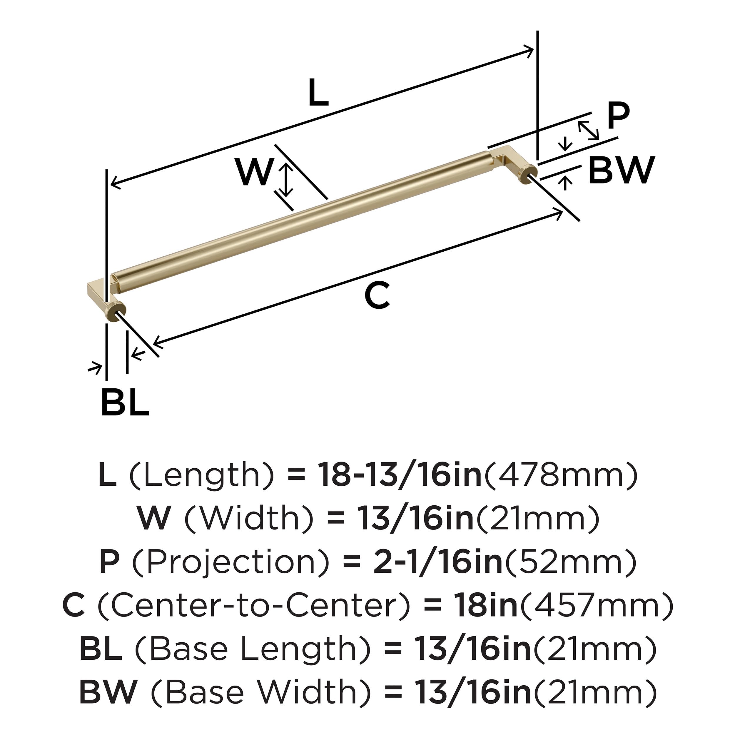 Open Box - Amerock BP37491BBZ - Pulls Cabinet Hardware