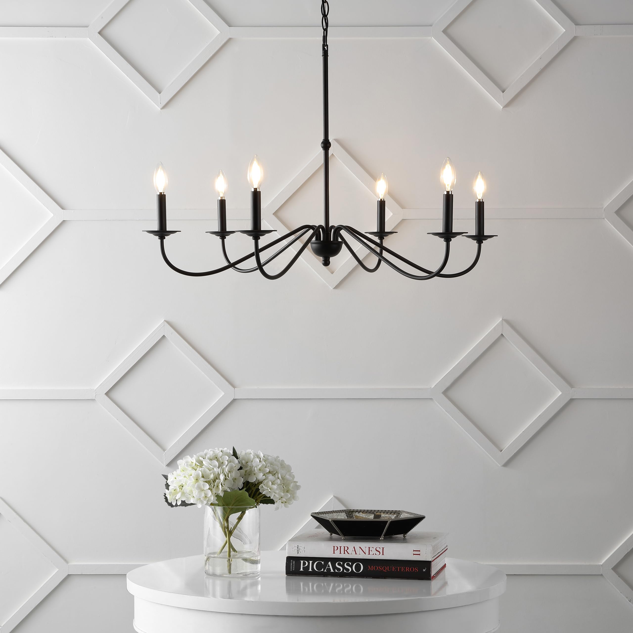 Open Box - JONATHAN Y Lighting JYL7559B - Chandeliers Indoor Lighting