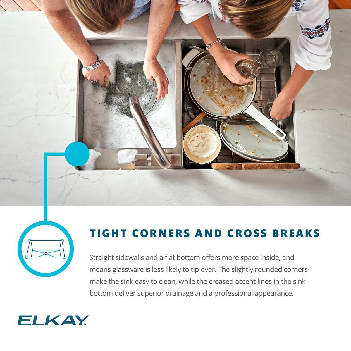 Open Box - Elkay ECTRUAD211755 - Kitchen Sinks Sinks