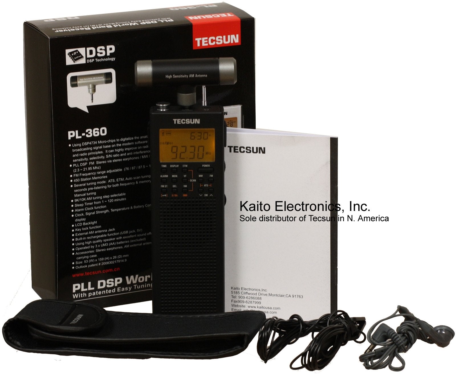 Tecsun PL-360 Digital PLL Portable AM/FM Shortwave Radio with DSP