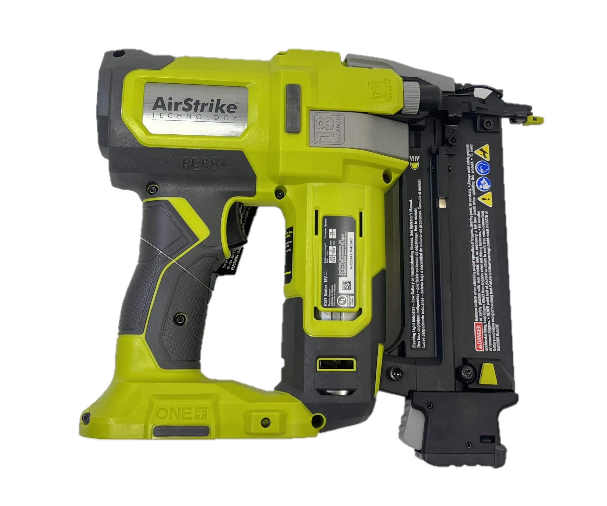 Open Box -  RYOBI ONE+ 18V 18-Gauge Cordless AirStrike Brad Nailer (Tool Only) RYOBIBullseye Deals