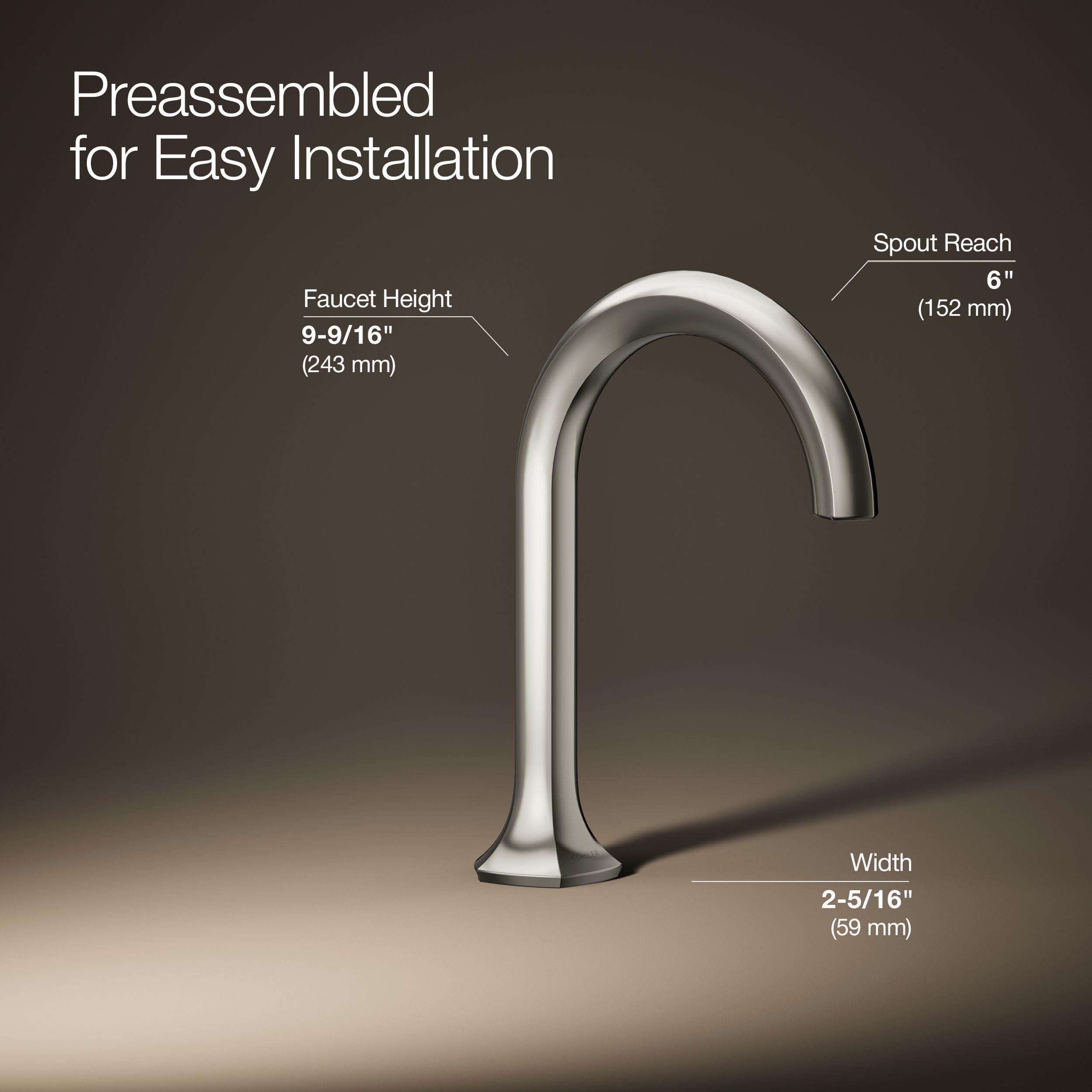 Open Box - Kohler K-27008-SN - Bathroom Sink Faucets Faucet