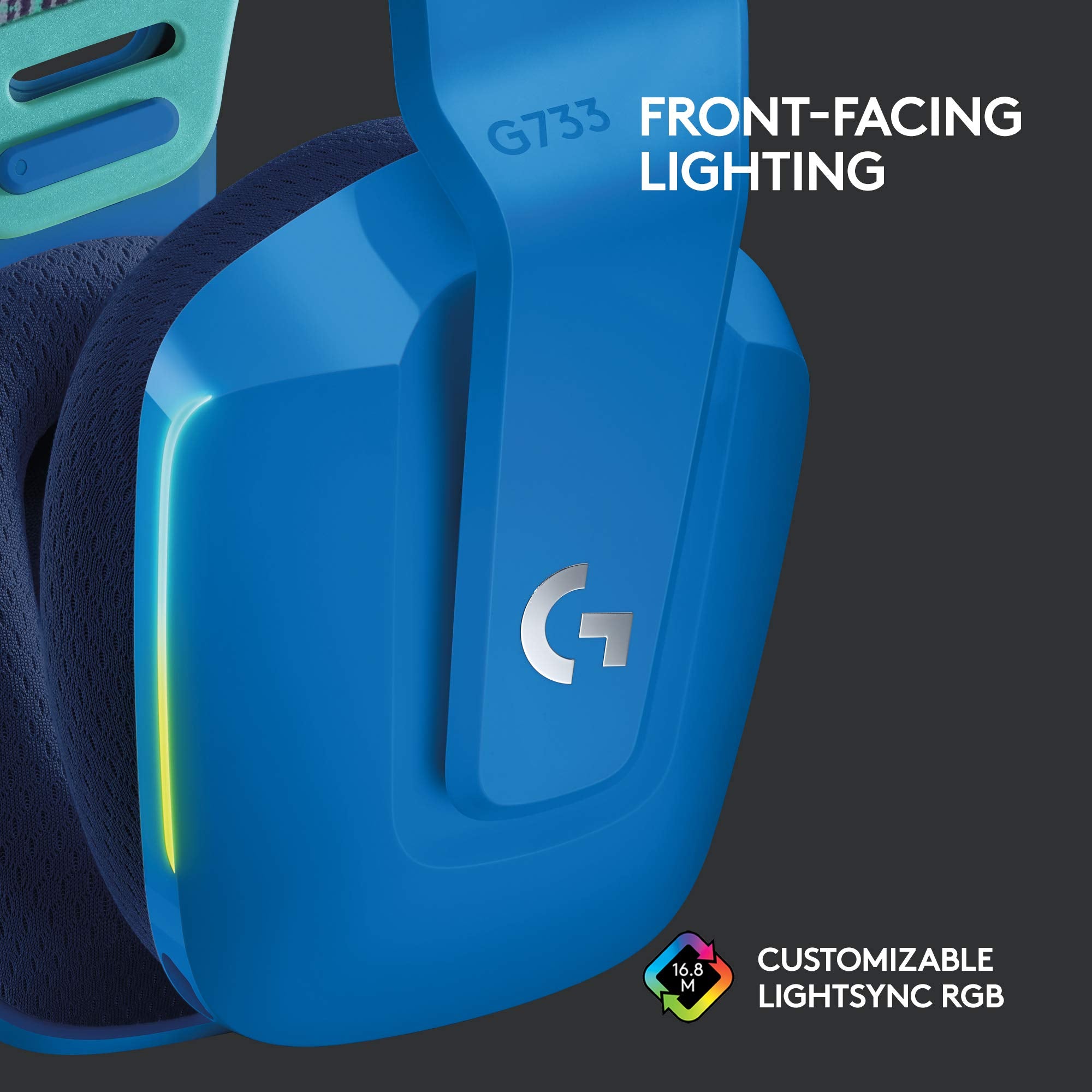 Refurbished - HEADSET PC-G733 LIGHTSPEED Wireless RGB Gaming Headset-BLUE-2.4GHZ- 981-000942