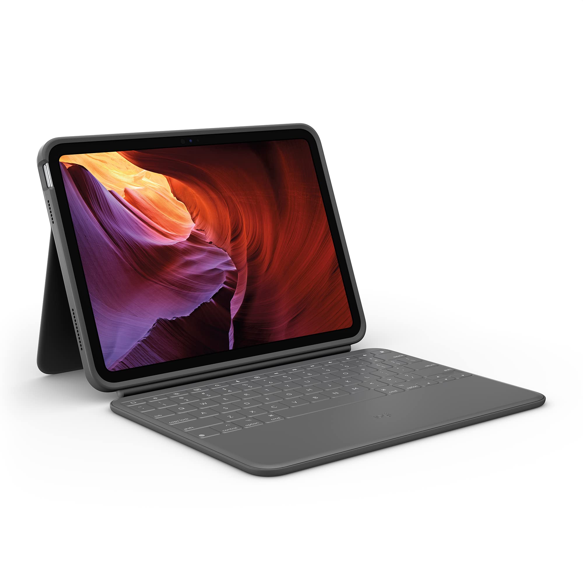 Open Box -  Logitech Rugged Folio Keyboard Case for Apple iPad Latest Model A16 chip 10th Gen